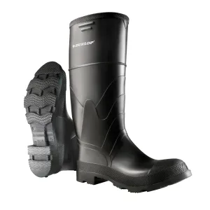 16" Economy Boots, PVC, Steel Toe, Size 9, Puncture Resistant Sole