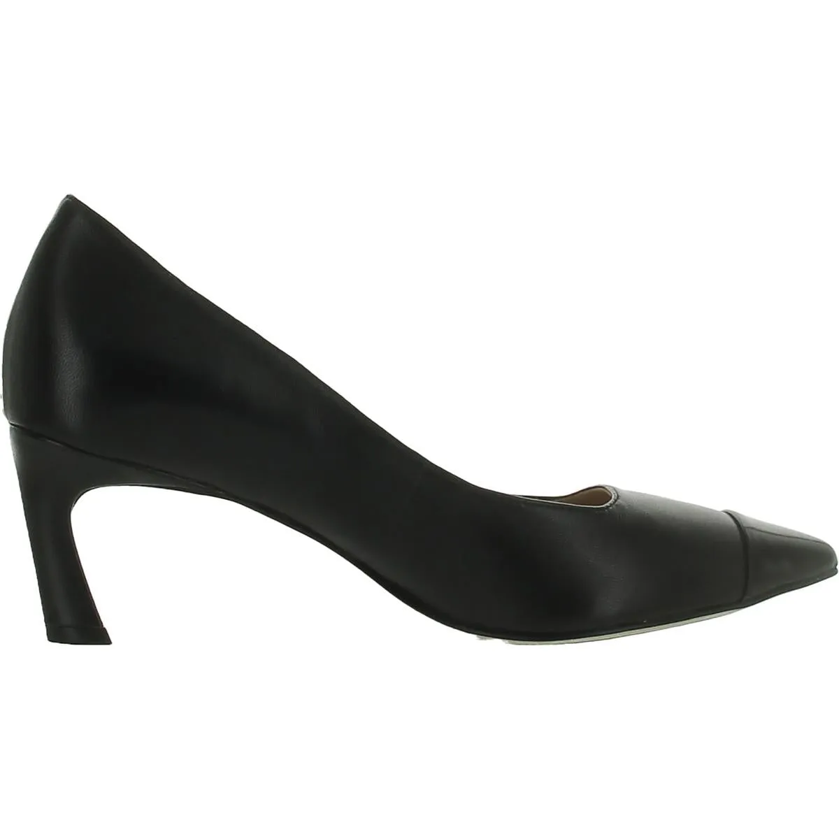27 Edit Womens Leather Pointed Toe Kitten Heels