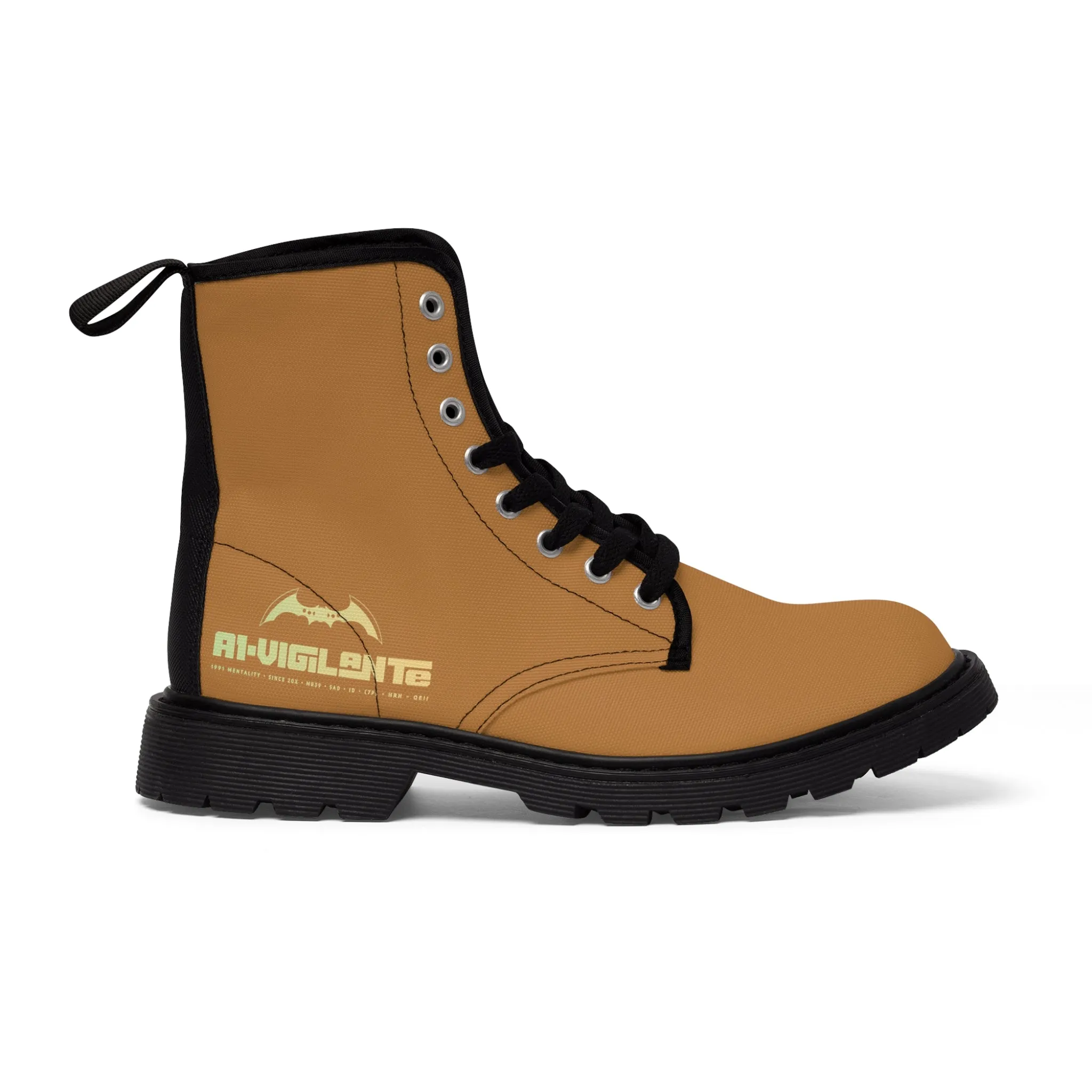 A1- Vigilante  Brown Canvas Boots