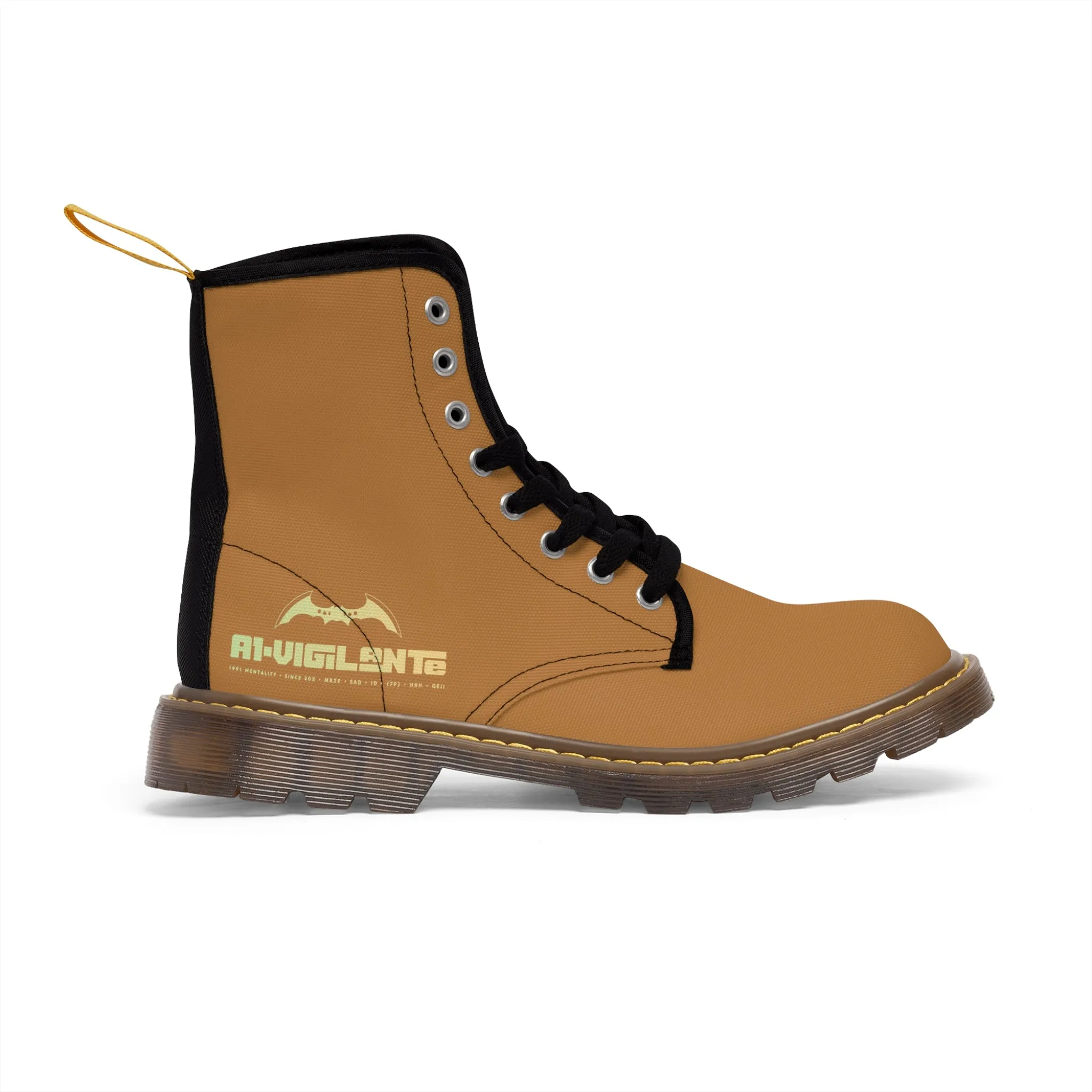 A1- Vigilante  Brown Canvas Boots