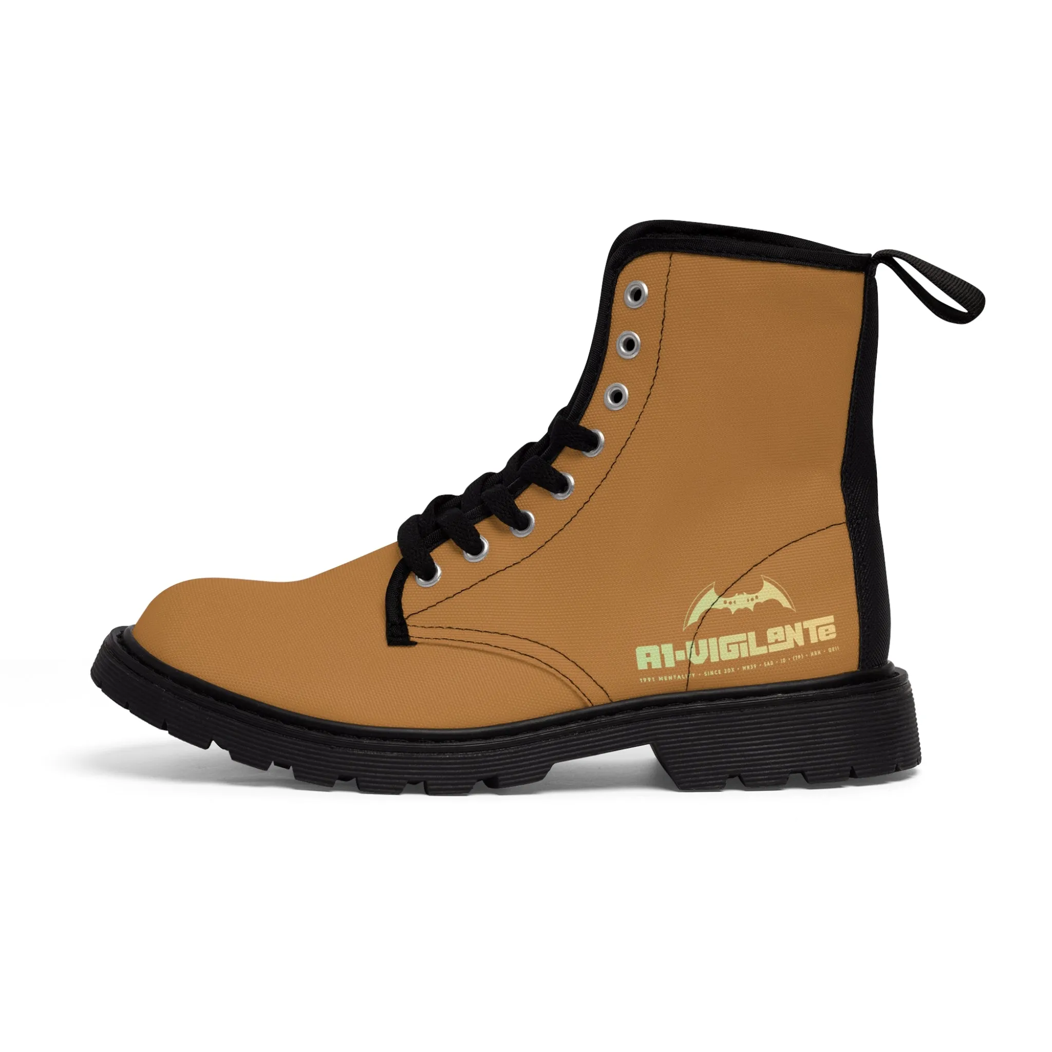 A1- Vigilante  Brown Canvas Boots