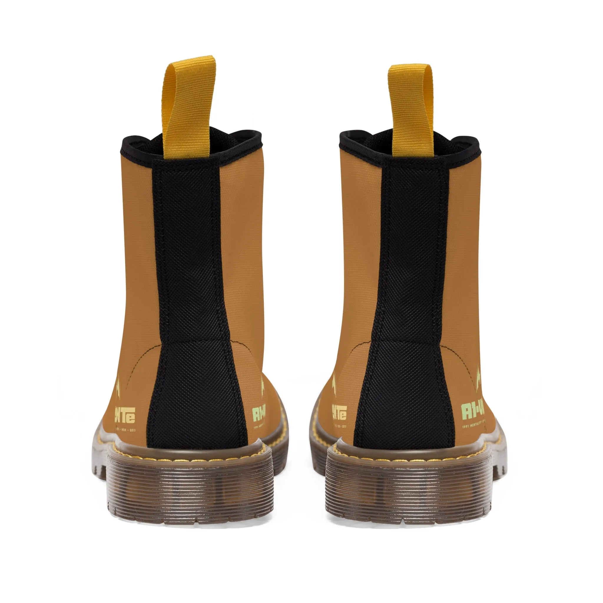 A1- Vigilante  Brown Canvas Boots