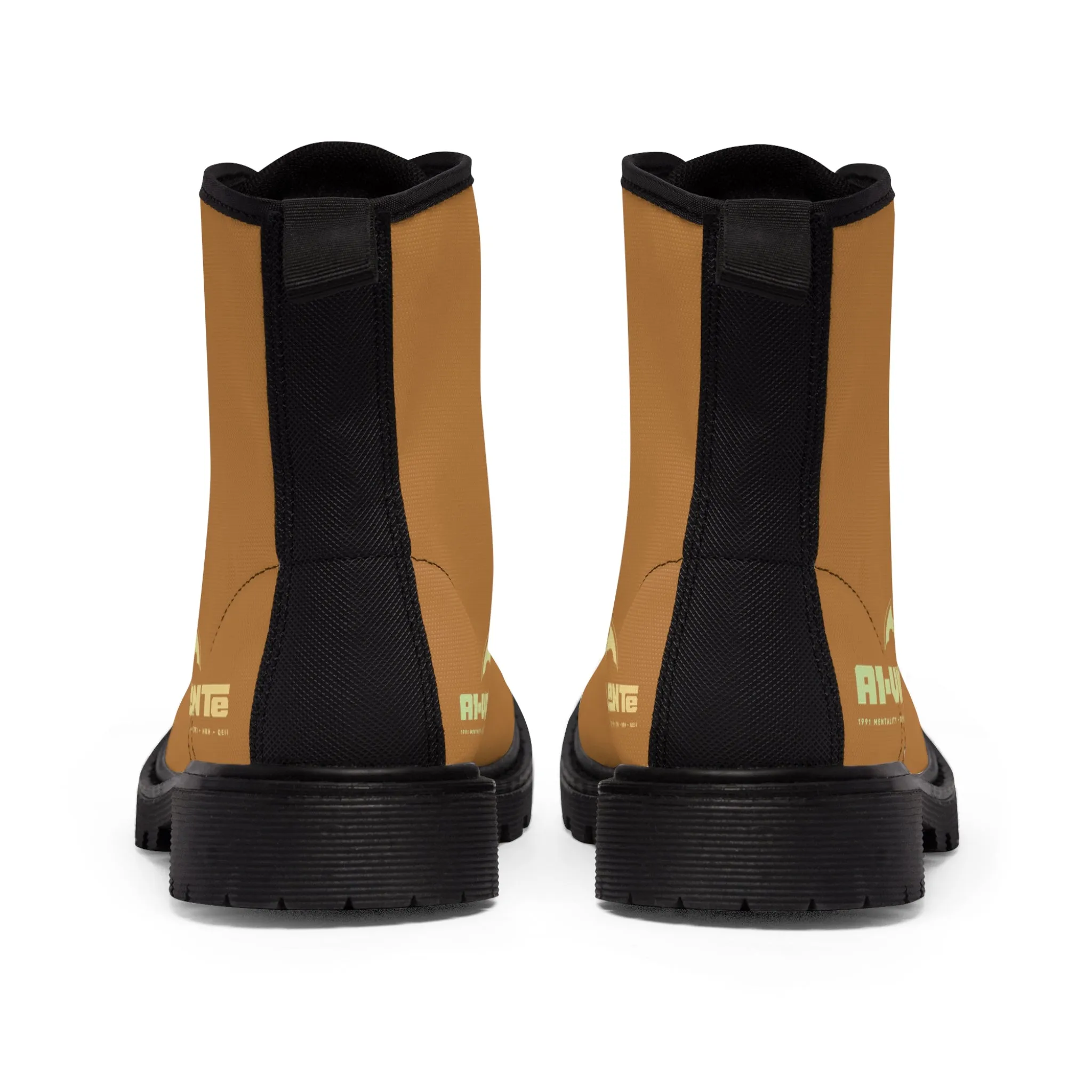 A1- Vigilante  Brown Canvas Boots