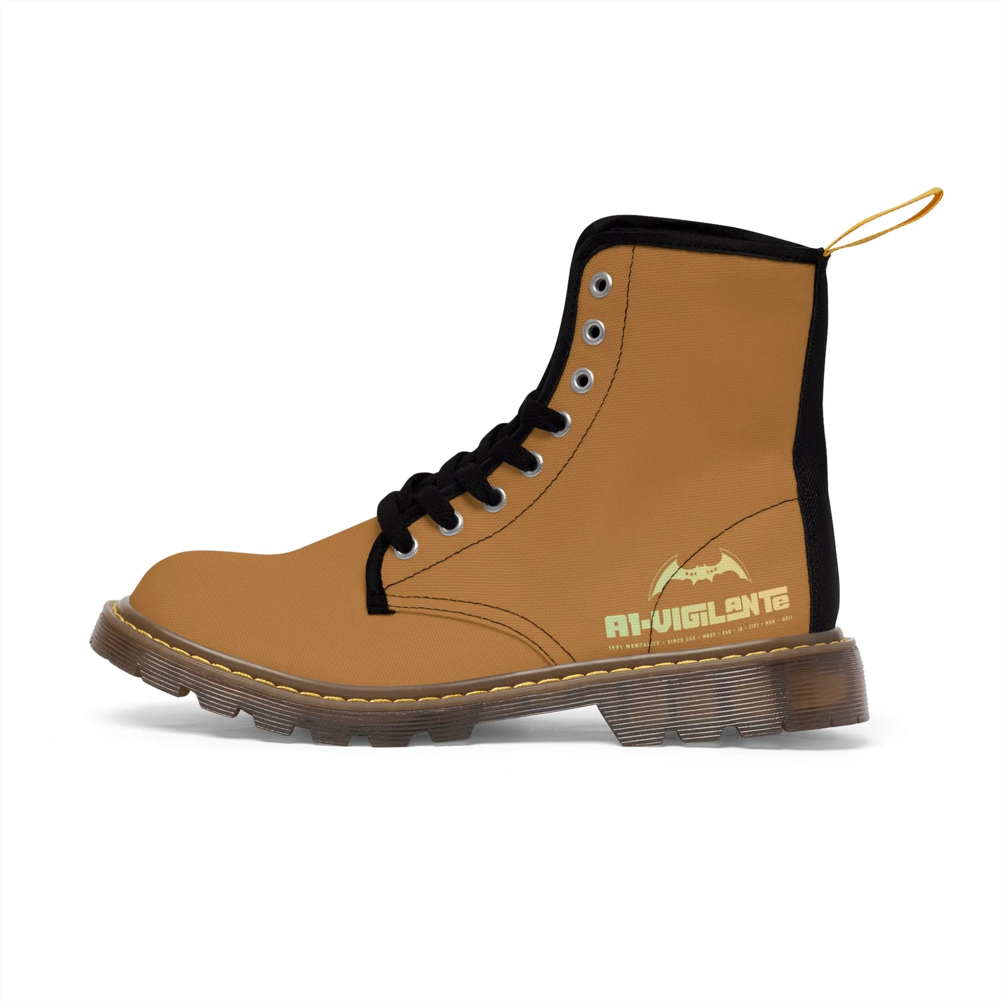 A1- Vigilante  Brown Canvas Boots