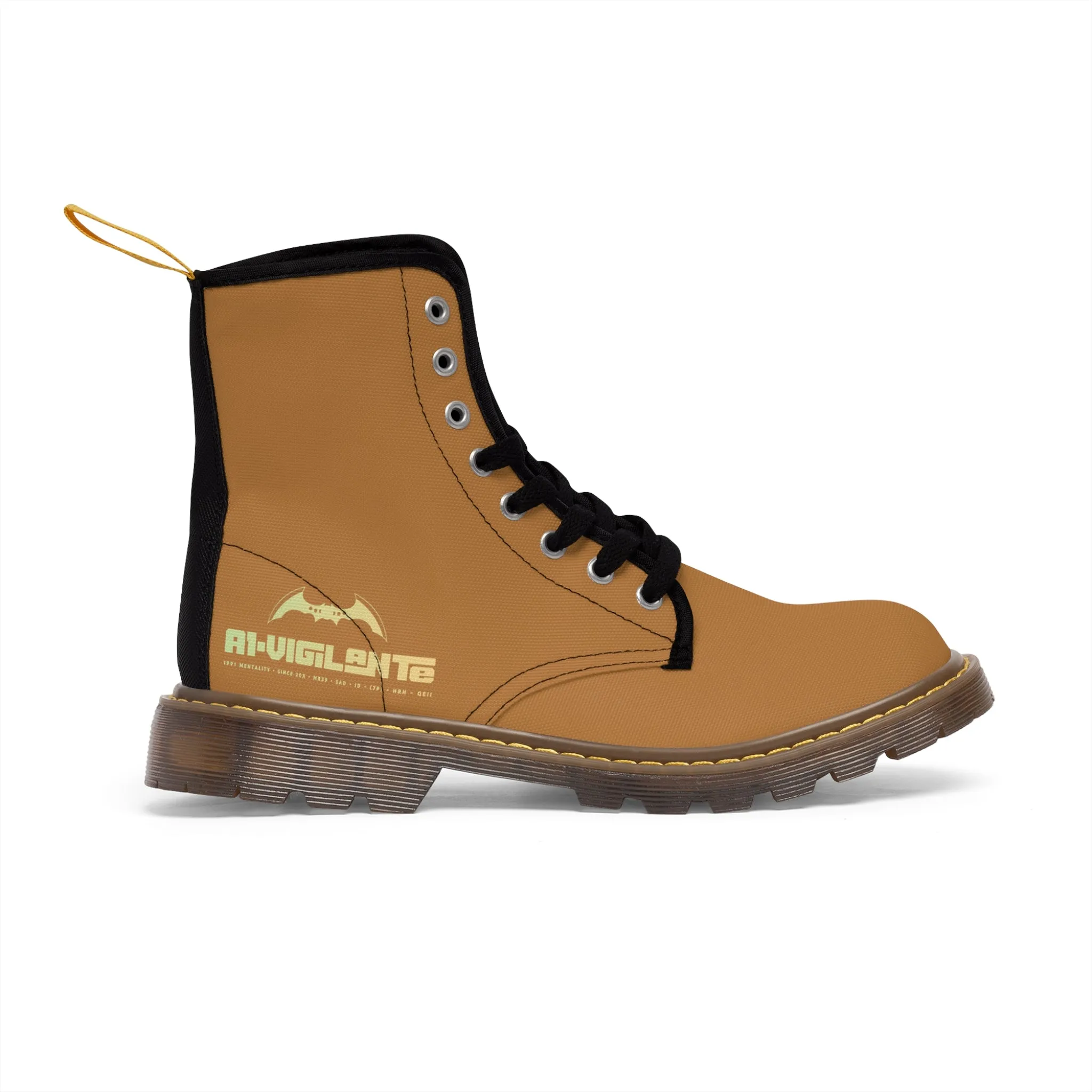 A1- Vigilante  Brown Canvas Boots