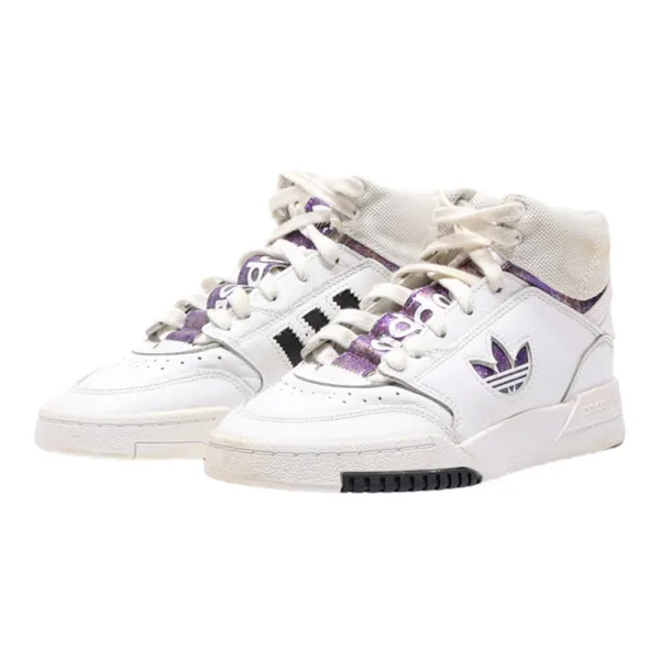 ADIDAS Drop Step 2020 High Top Trainers White Leather Womens UK 3.5