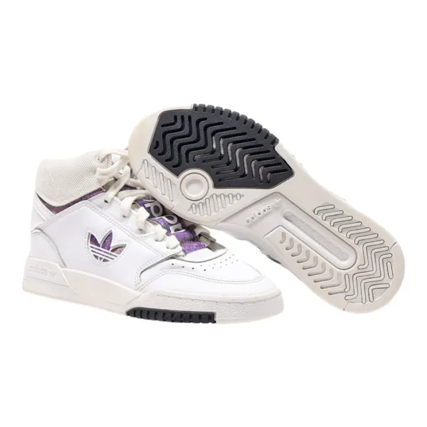 ADIDAS Drop Step 2020 High Top Trainers White Leather Womens UK 3.5
