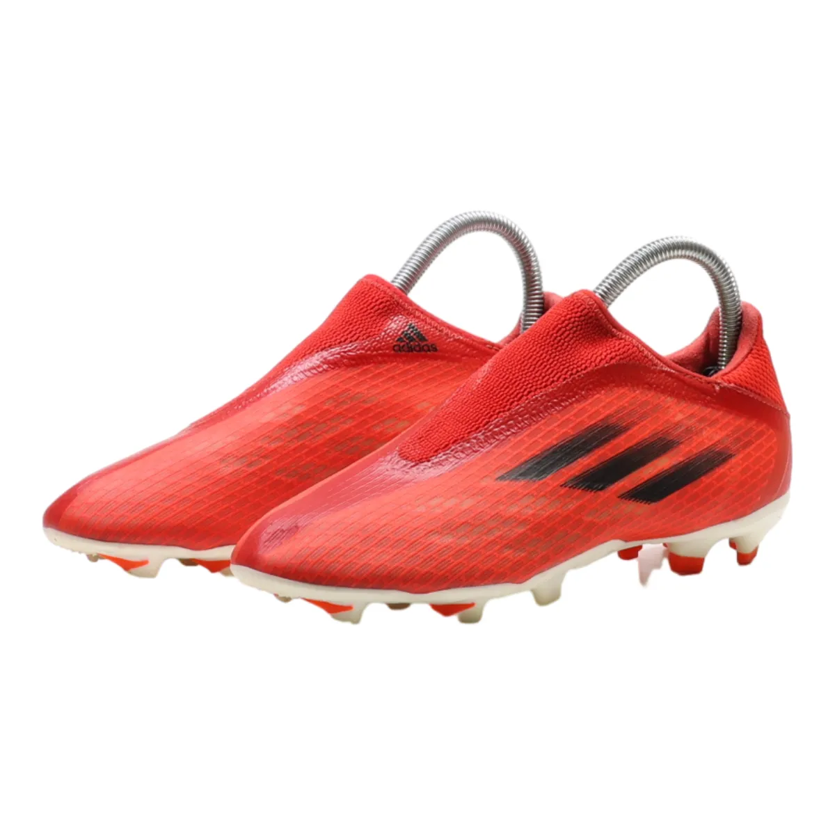 ADIDAS Low Top Trainers Red Synthetic Mens UK 5