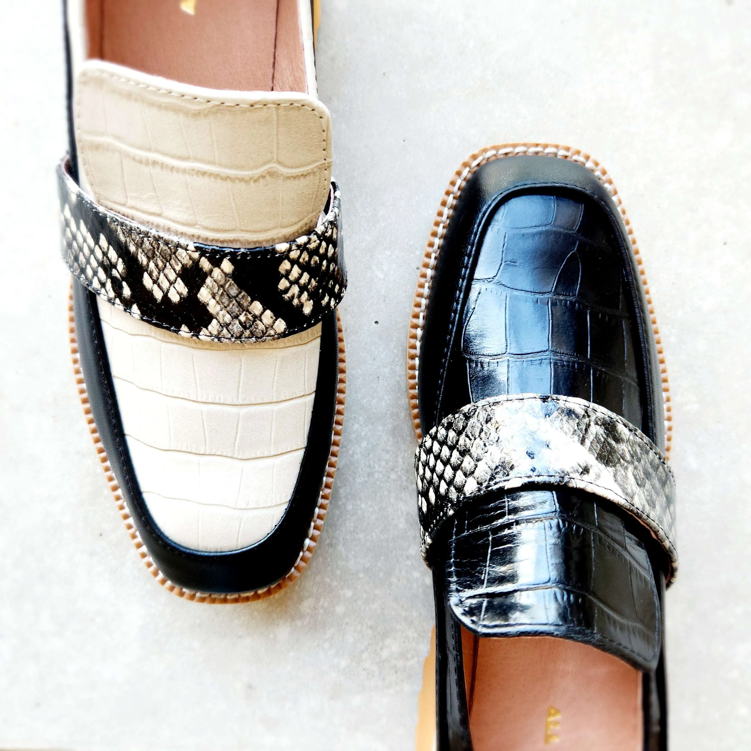 All Black - Exotic Lugg Loafers