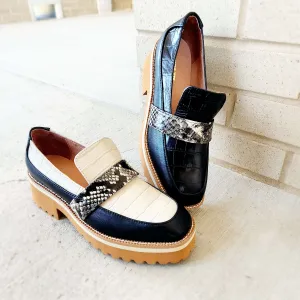 All Black - Exotic Lugg Loafers