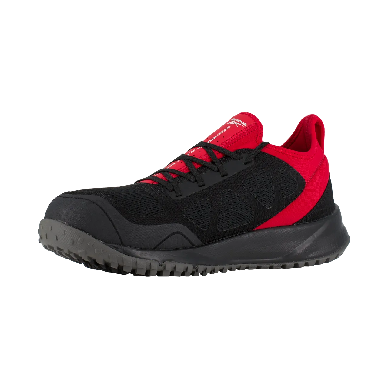 All Terrain Steel-Toe Athletic Work Shoe Black/Red