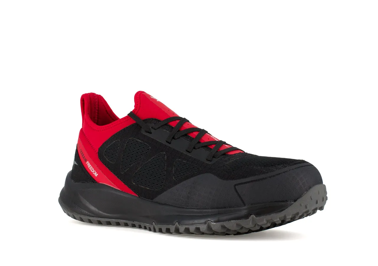 All Terrain Steel-Toe Athletic Work Shoe Black/Red