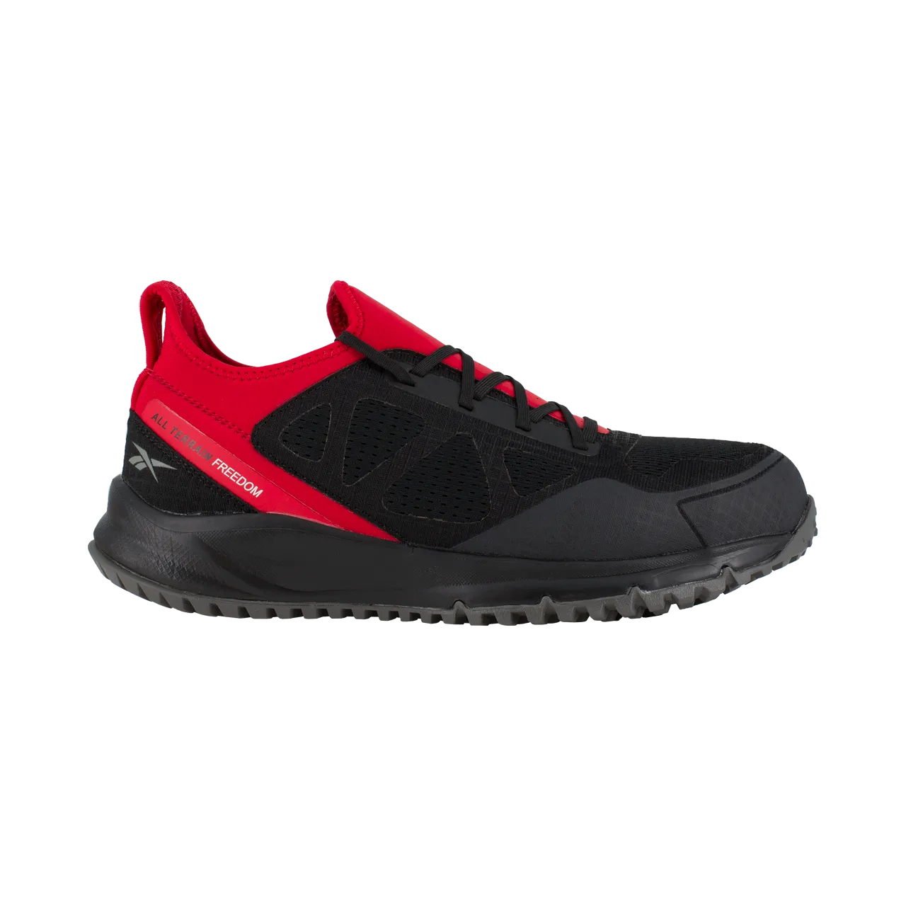 All Terrain Steel-Toe Athletic Work Shoe Black/Red