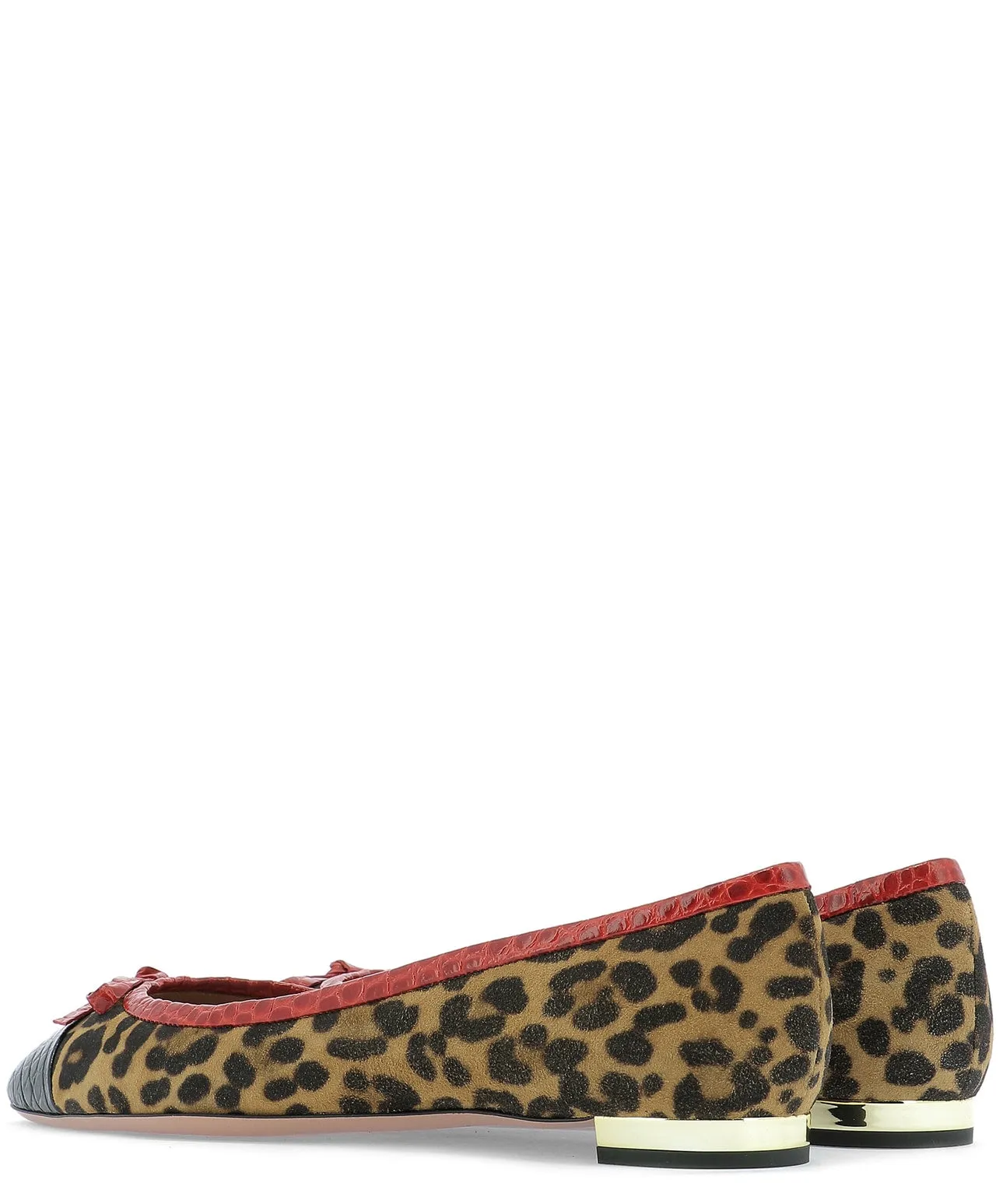 Aquazzura Animalier Printed Ballerinas