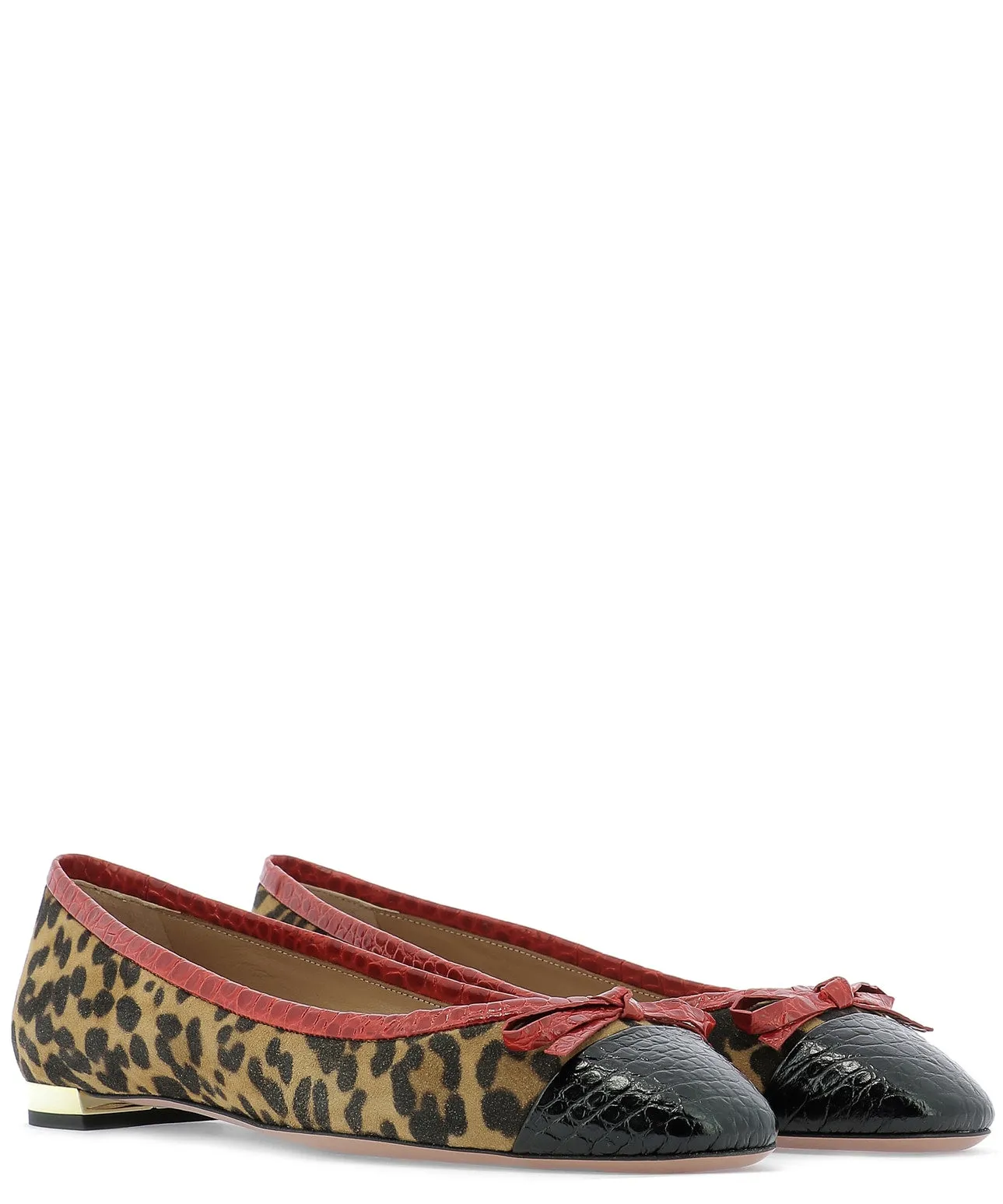 Aquazzura Animalier Printed Ballerinas