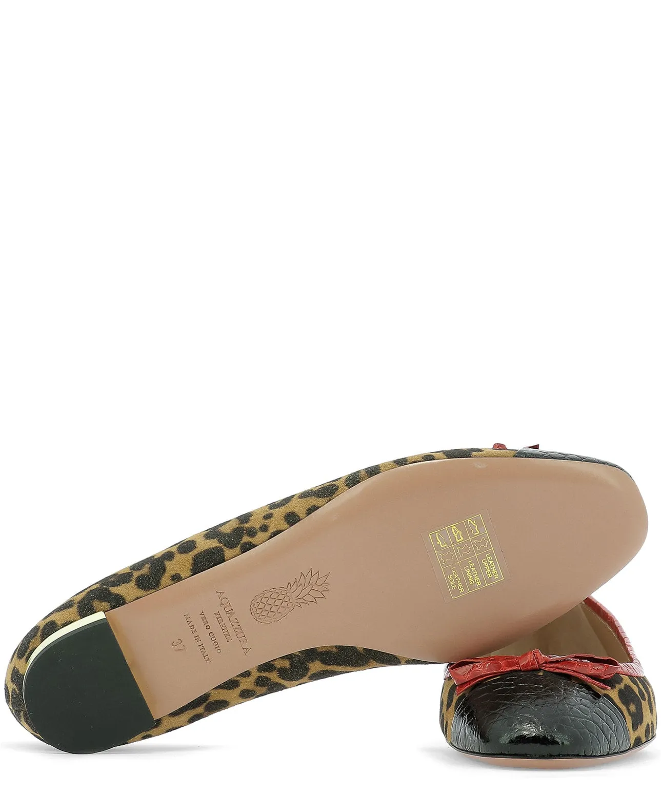 Aquazzura Animalier Printed Ballerinas