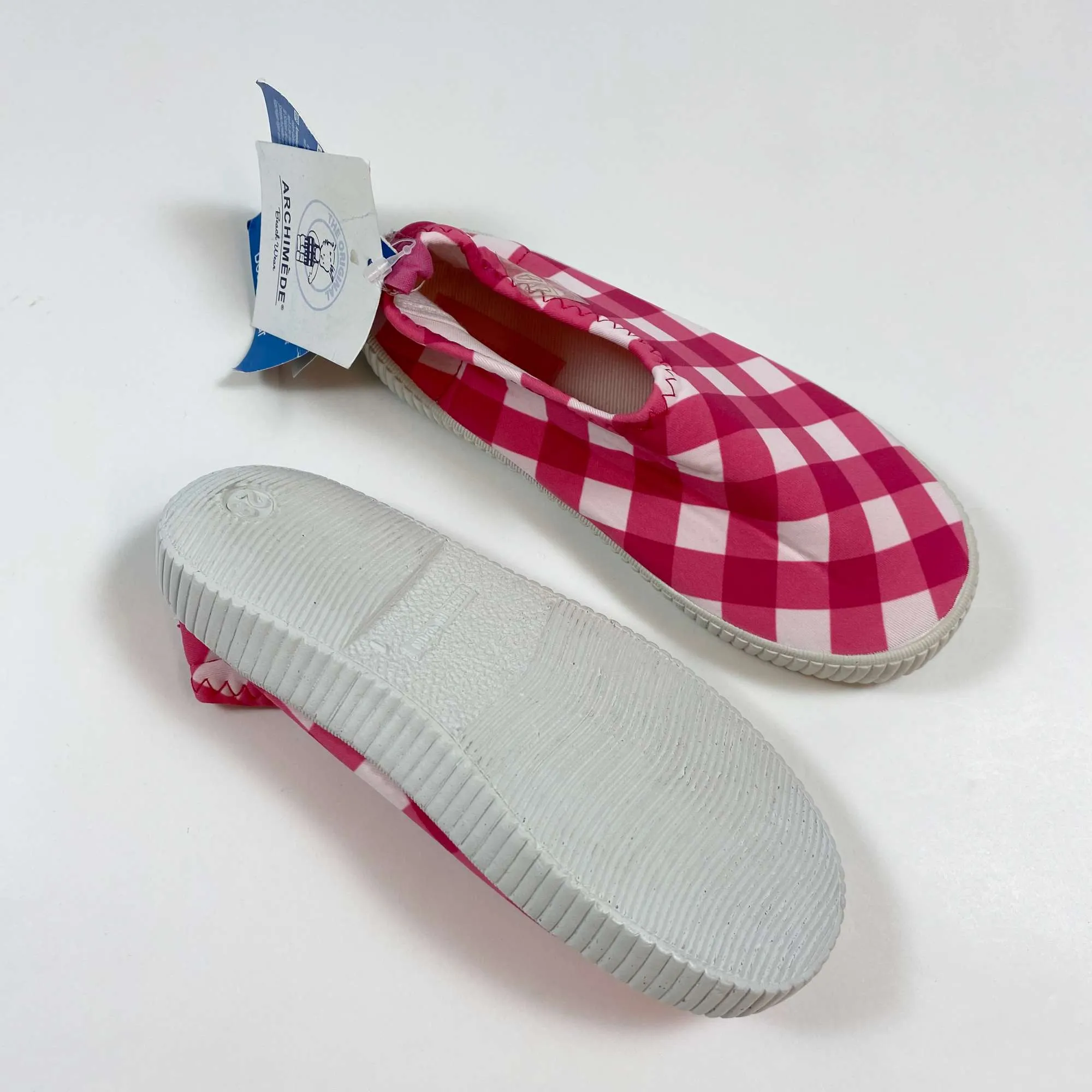 Archimède Marin pink gingham swim shoe Second Season 28