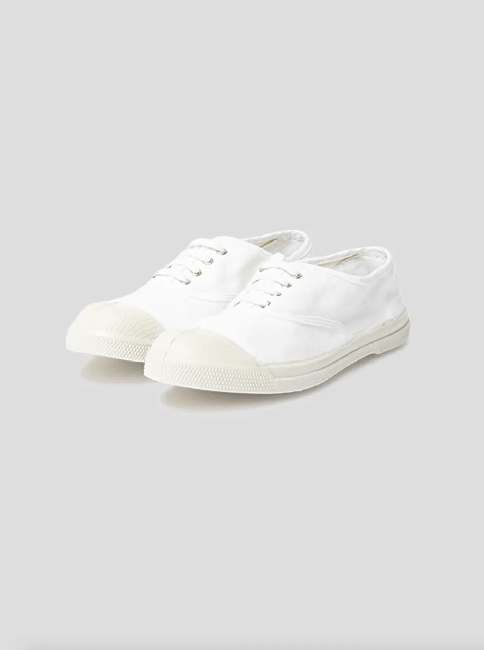 Bensimon Classic Lace Up Tennis / White