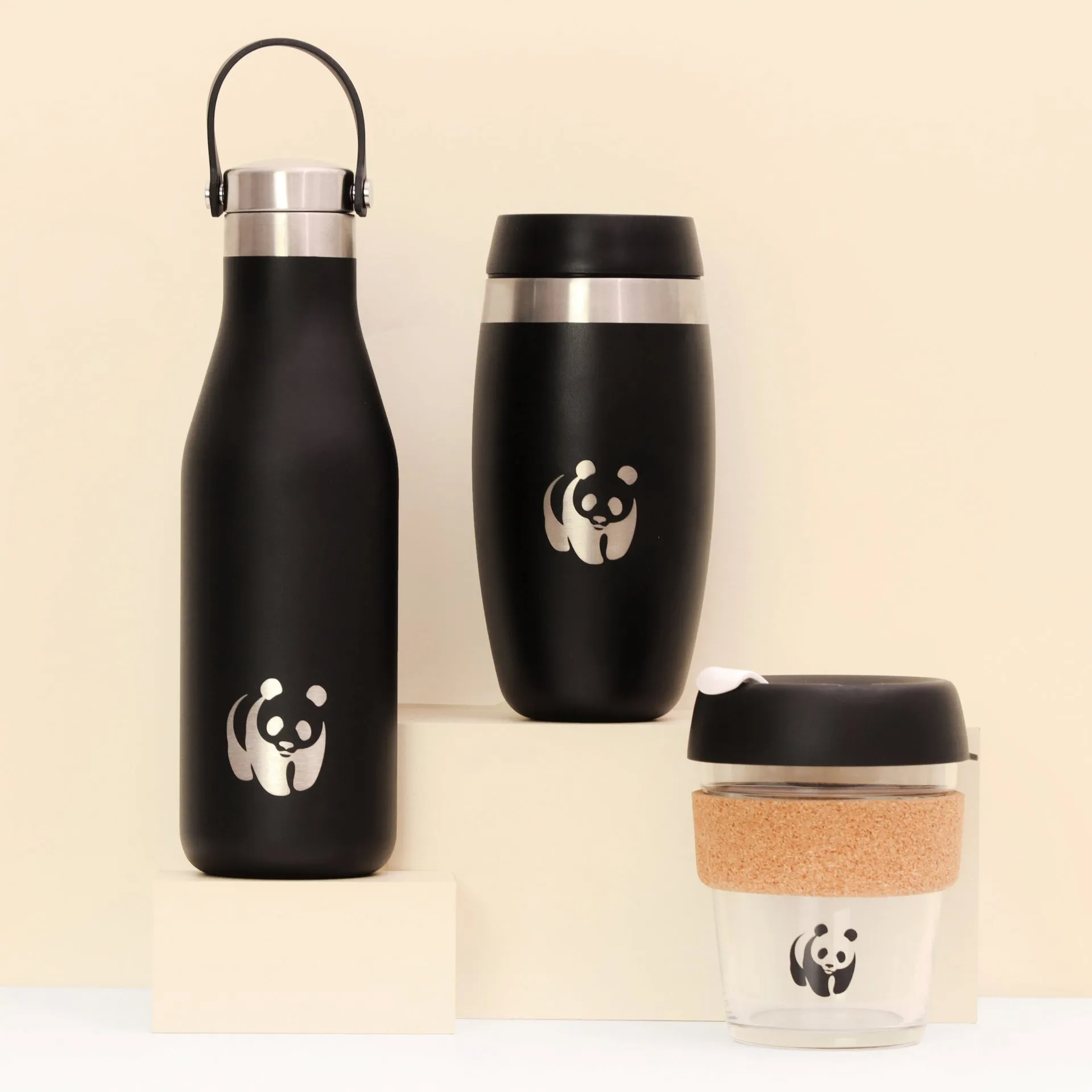 Black Stainless Steel Reusable Bottle