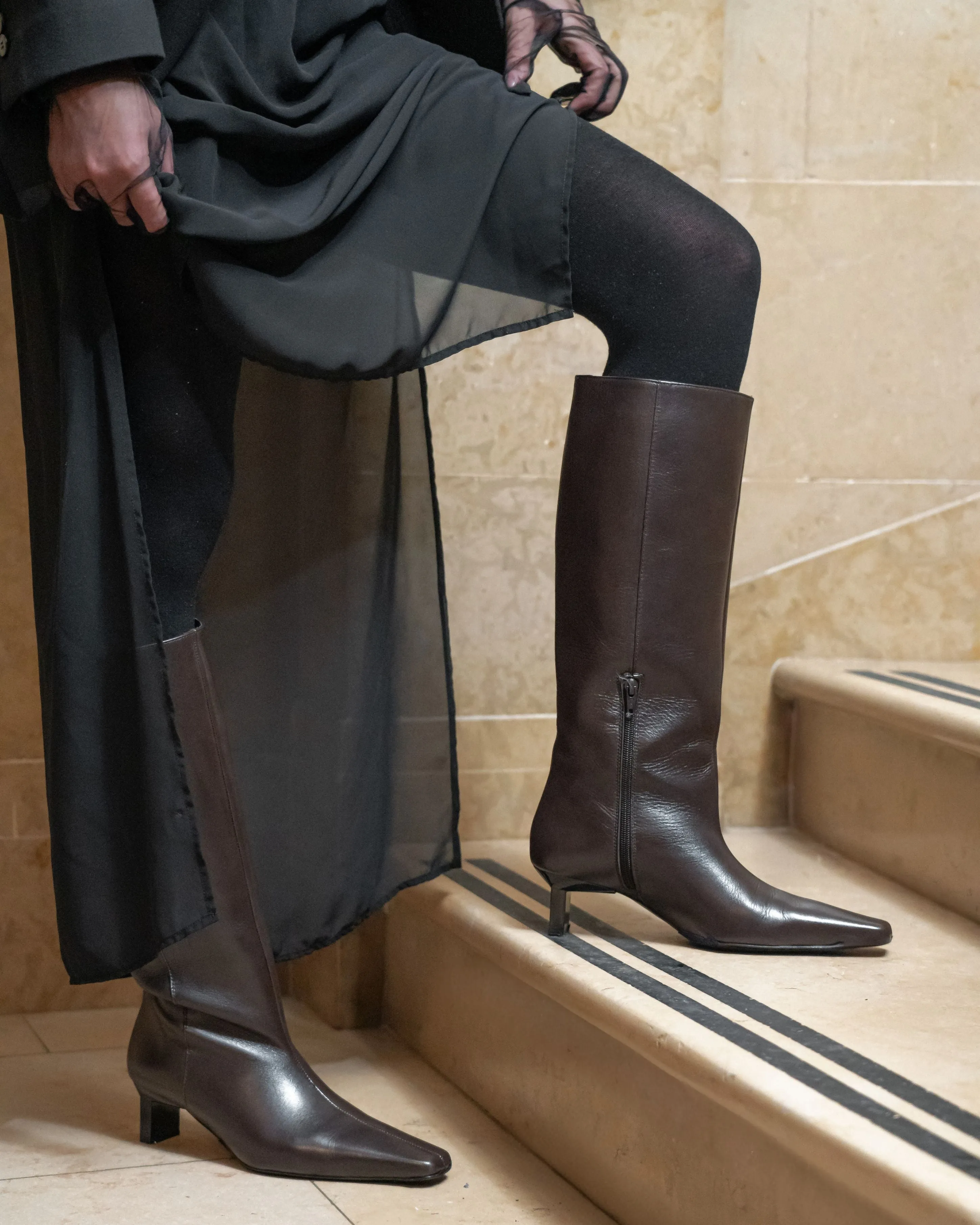 Blanzy Brown Leather