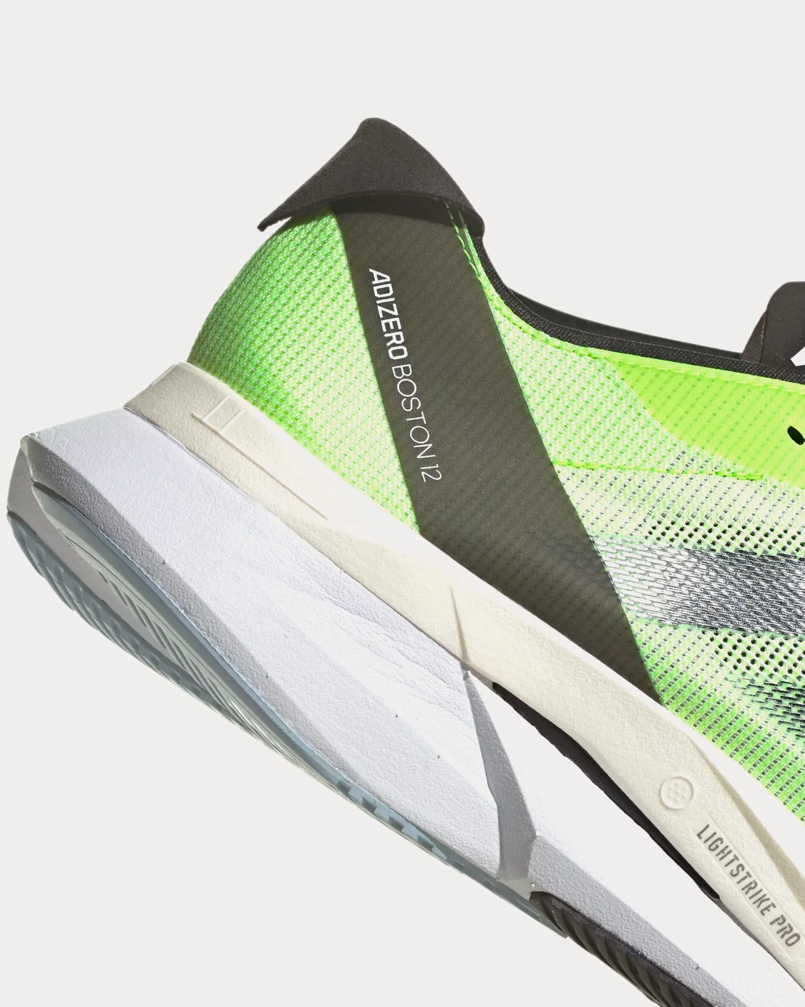 Boston 12 Cloud White / Core Black / Lucid Lemon Running Shoes
