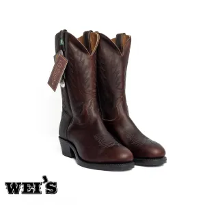 Boulet Men's Cowboy Work Boots 14" CSA Steel Toe Cowboy Heel Vibram Sole