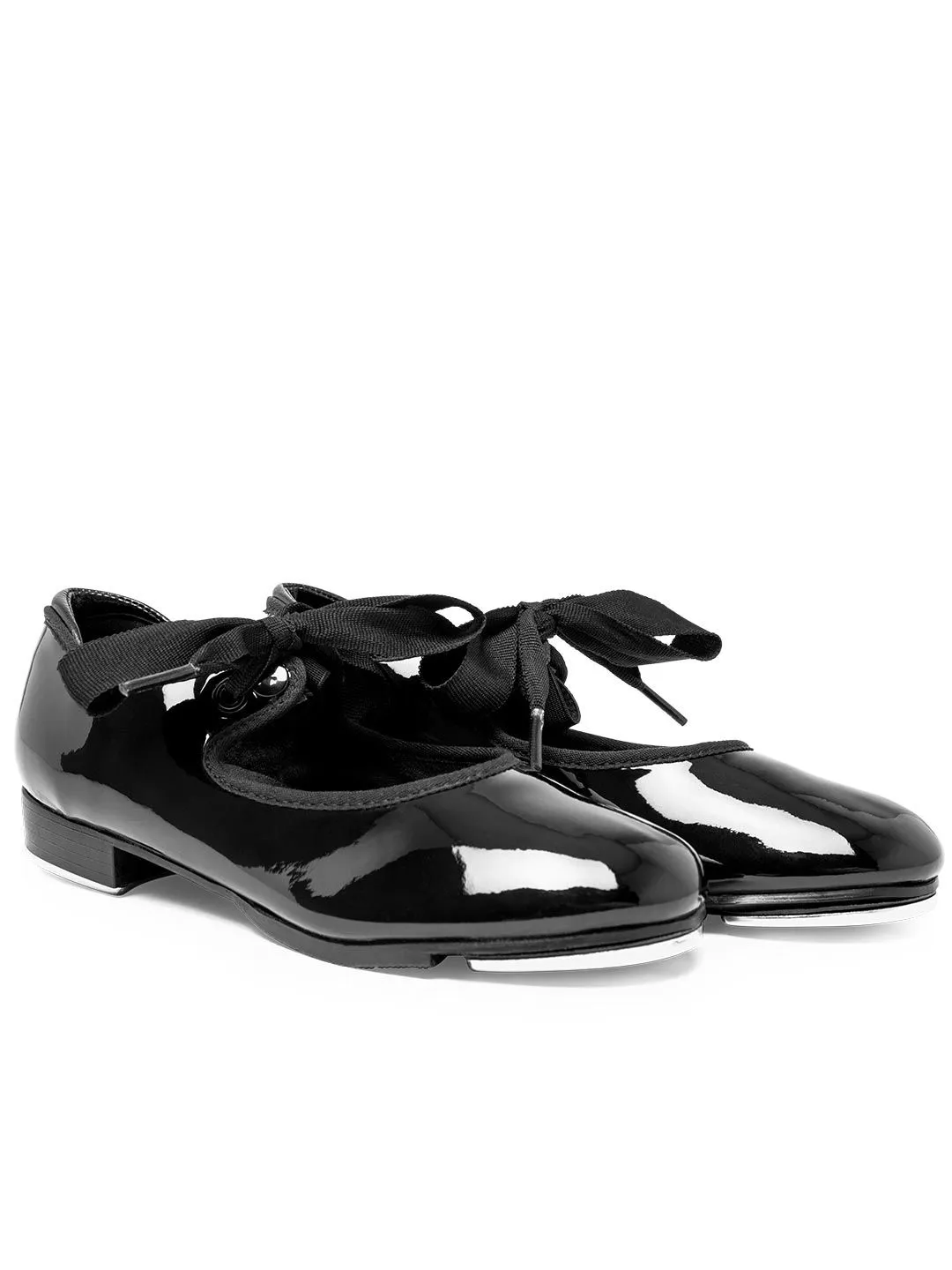 Capezio Shuffle Tap Shoe in Patent Black 356C
