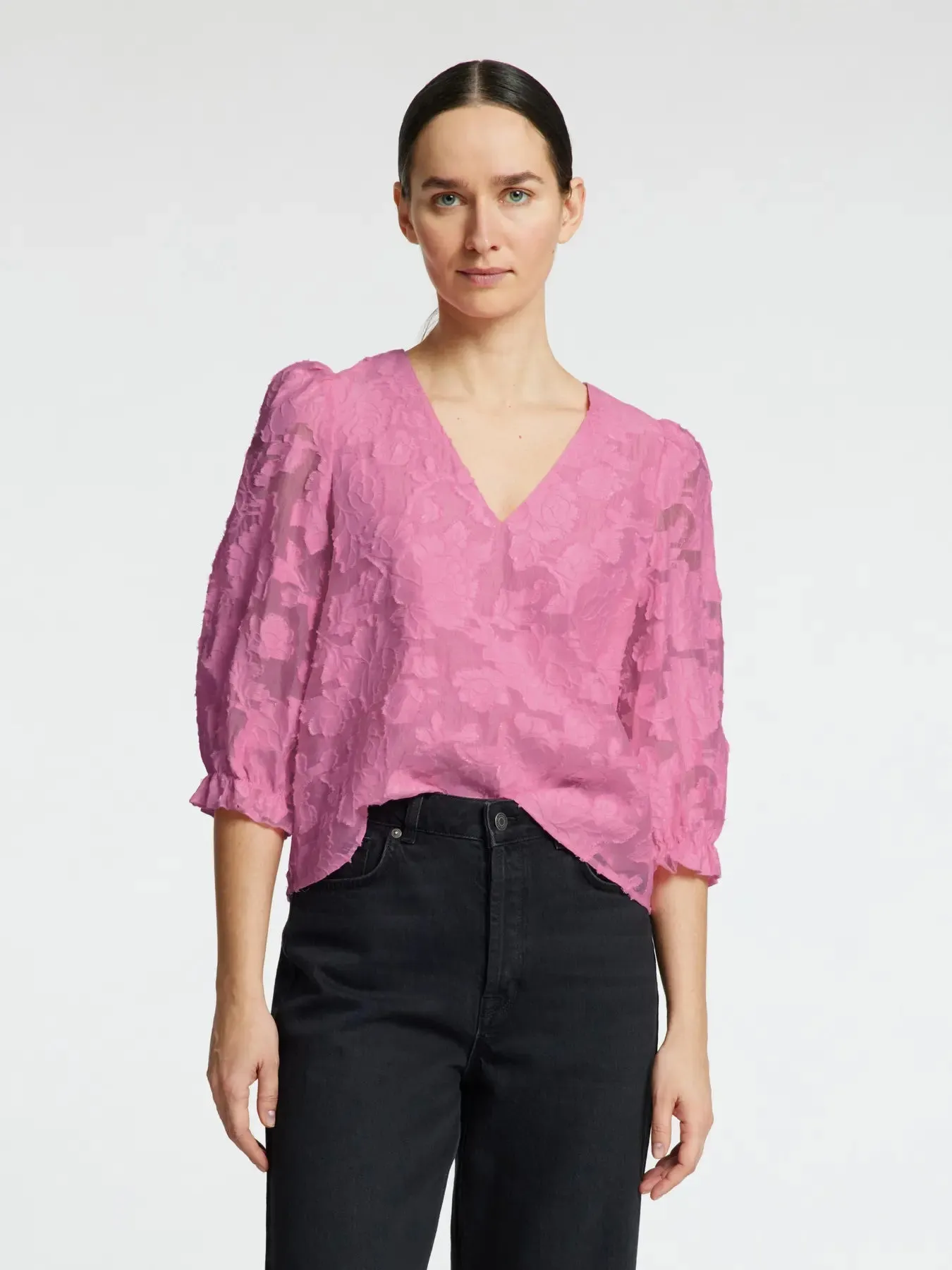 Cathi Sadie 3/4 Top - Selected Femme