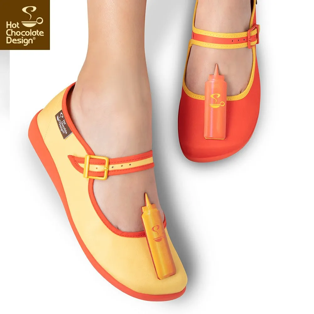Chocolaticas® HOT DOG Women's Mary Jane Flat