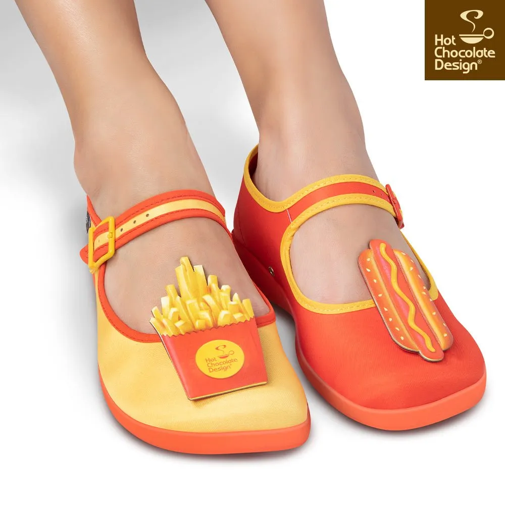 Chocolaticas® HOT DOG Women's Mary Jane Flat