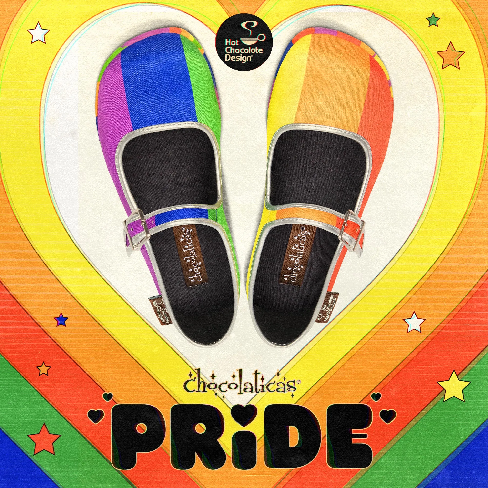 Chocolaticas® PRIDE Women's Mary Jane Flat