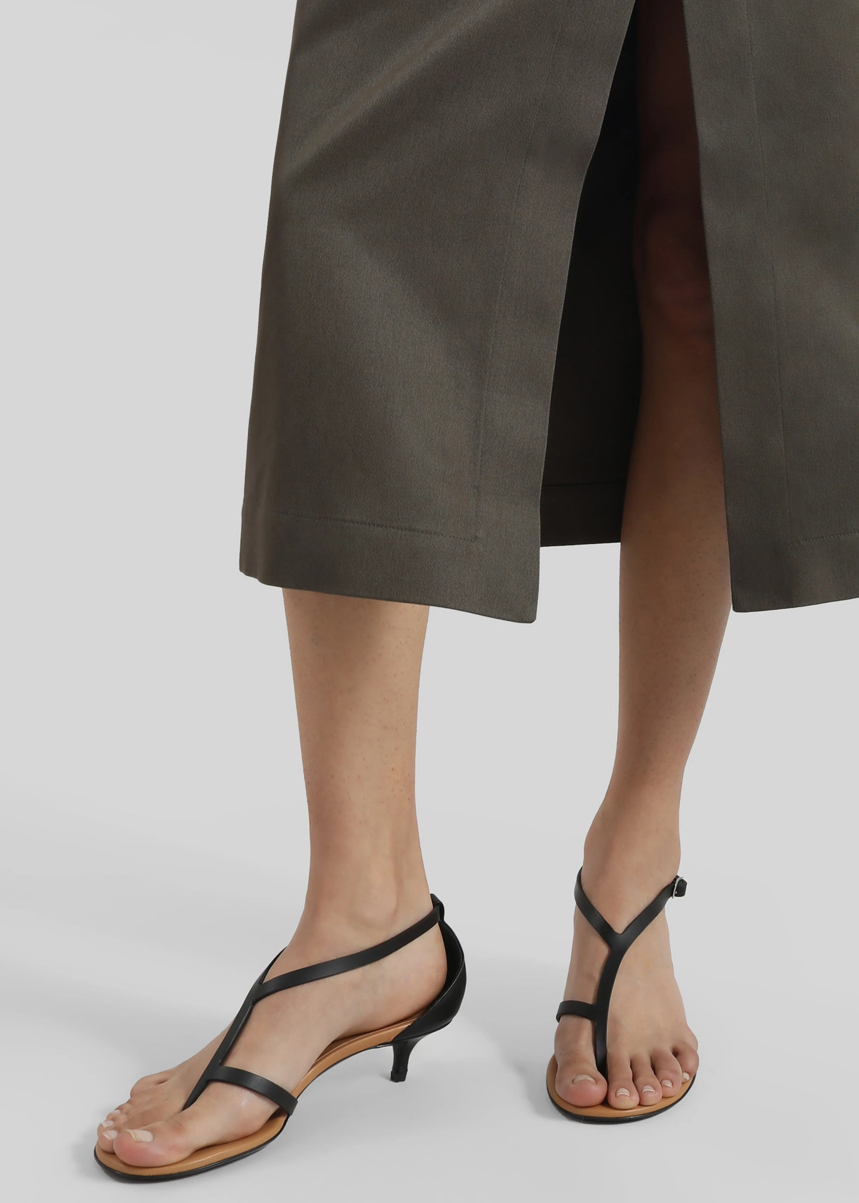 Christopher Esber Fuyao Demi Heels - Black/Tan