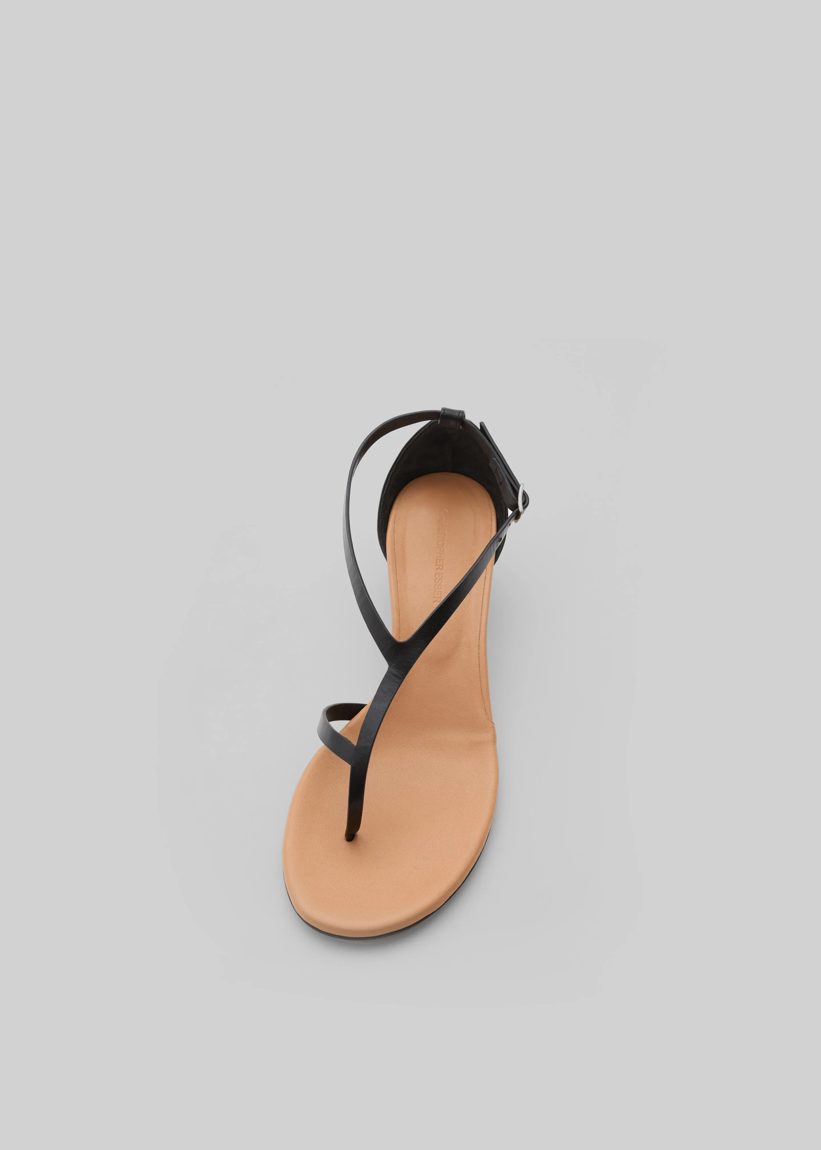 Christopher Esber Fuyao Demi Heels - Black/Tan