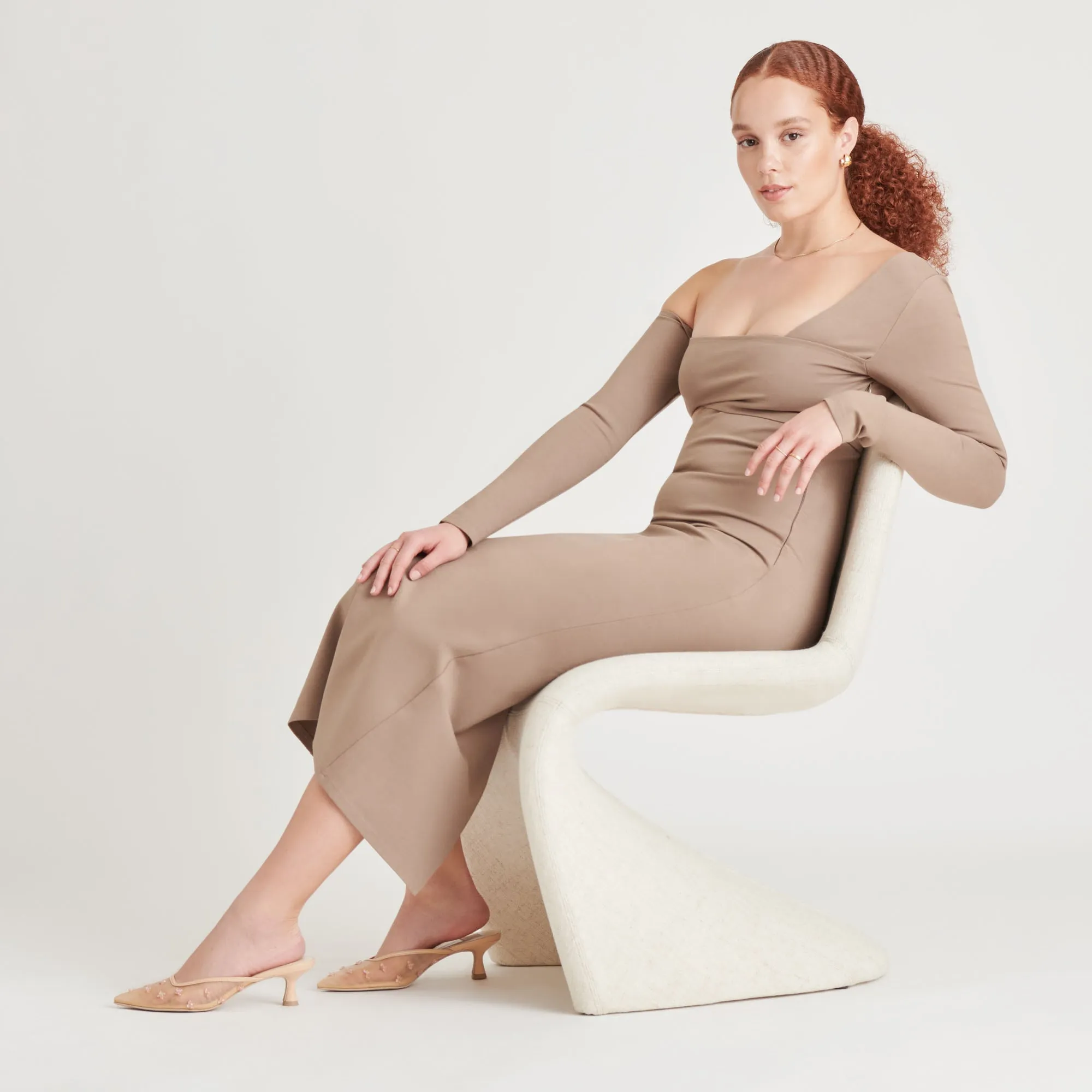 CLARA HEELS FRENCH VANILLA MESH