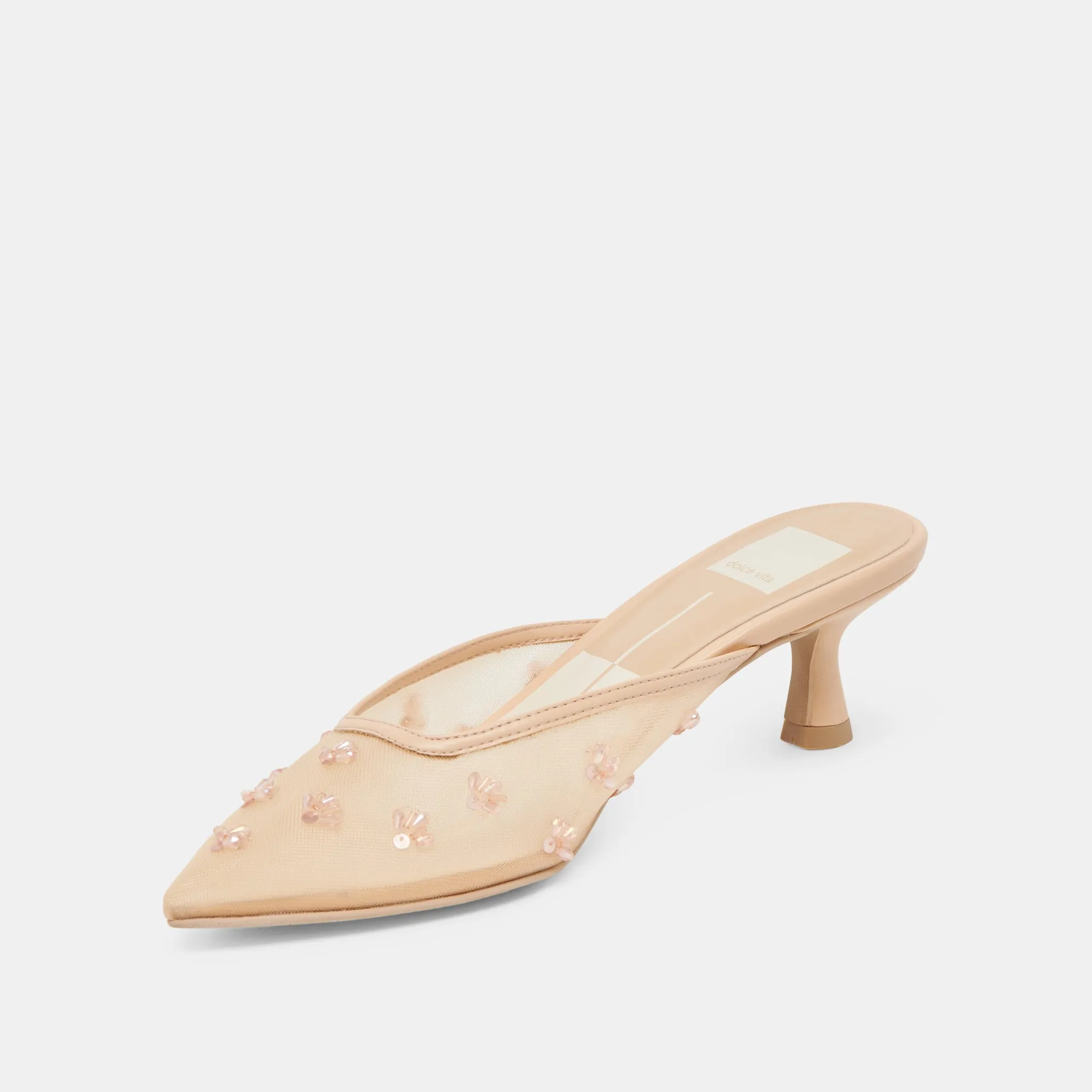 CLARA HEELS FRENCH VANILLA MESH