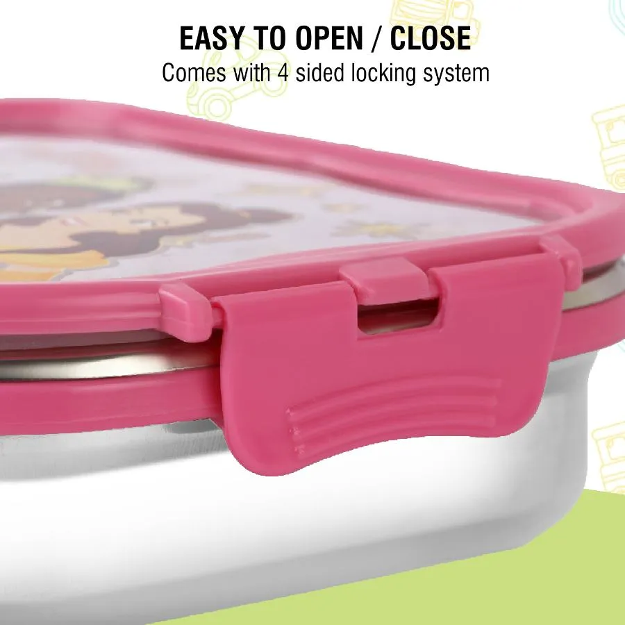 Click It Toons Stainless Steel Lunch Box, Big