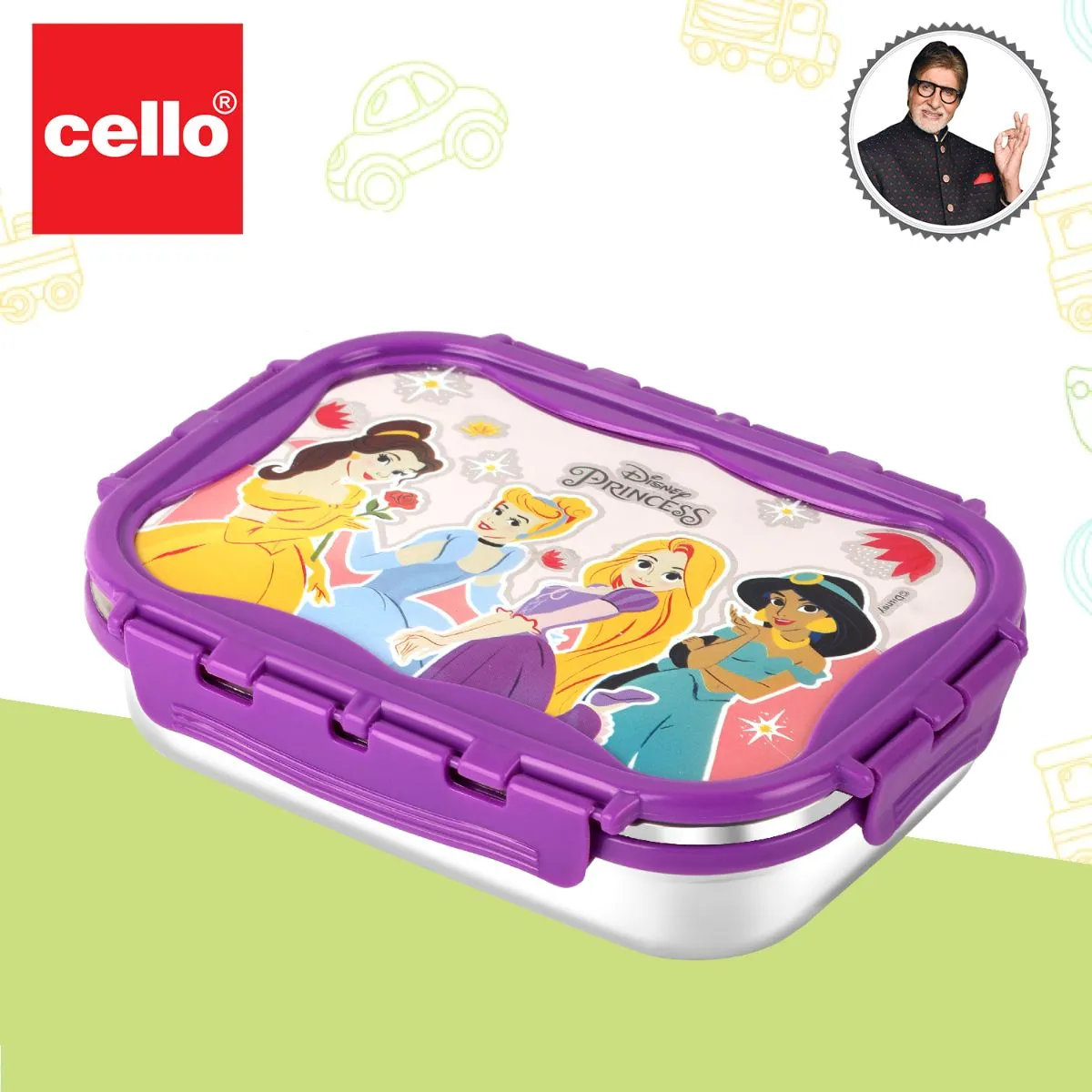 Click It Toons Stainless Steel Lunch Box, Big