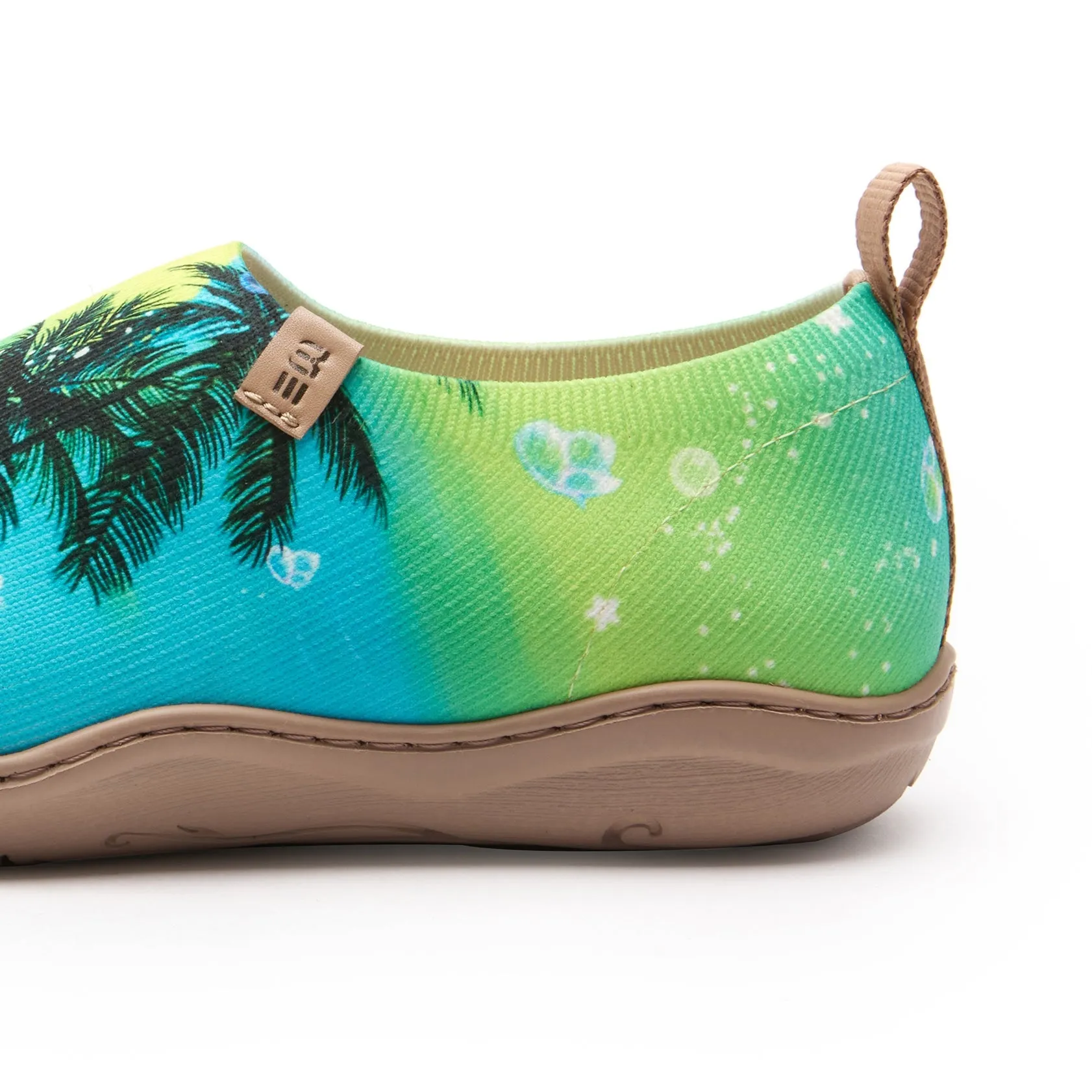 Coconut Palm Sun Women's Slip-On Shoes Painted Canvas Sneakers