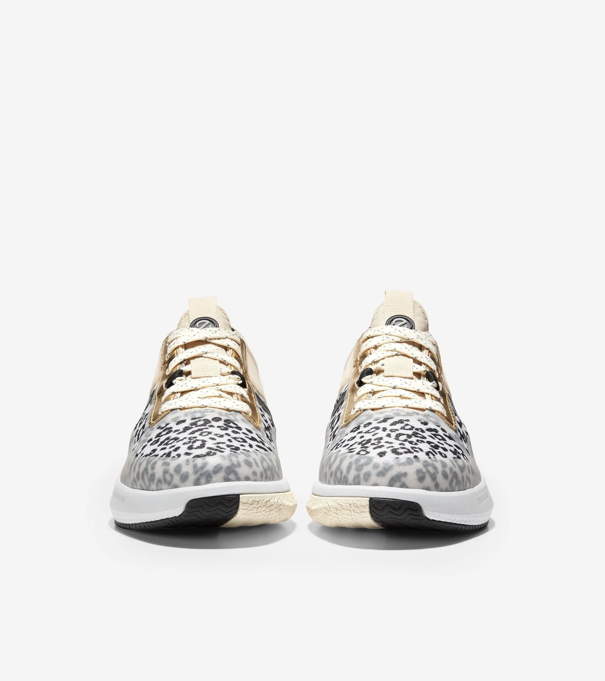 Cole Haan Zerogrand Winner Tennis Grey/Black/Gold Lace Up Low Top Sneakers