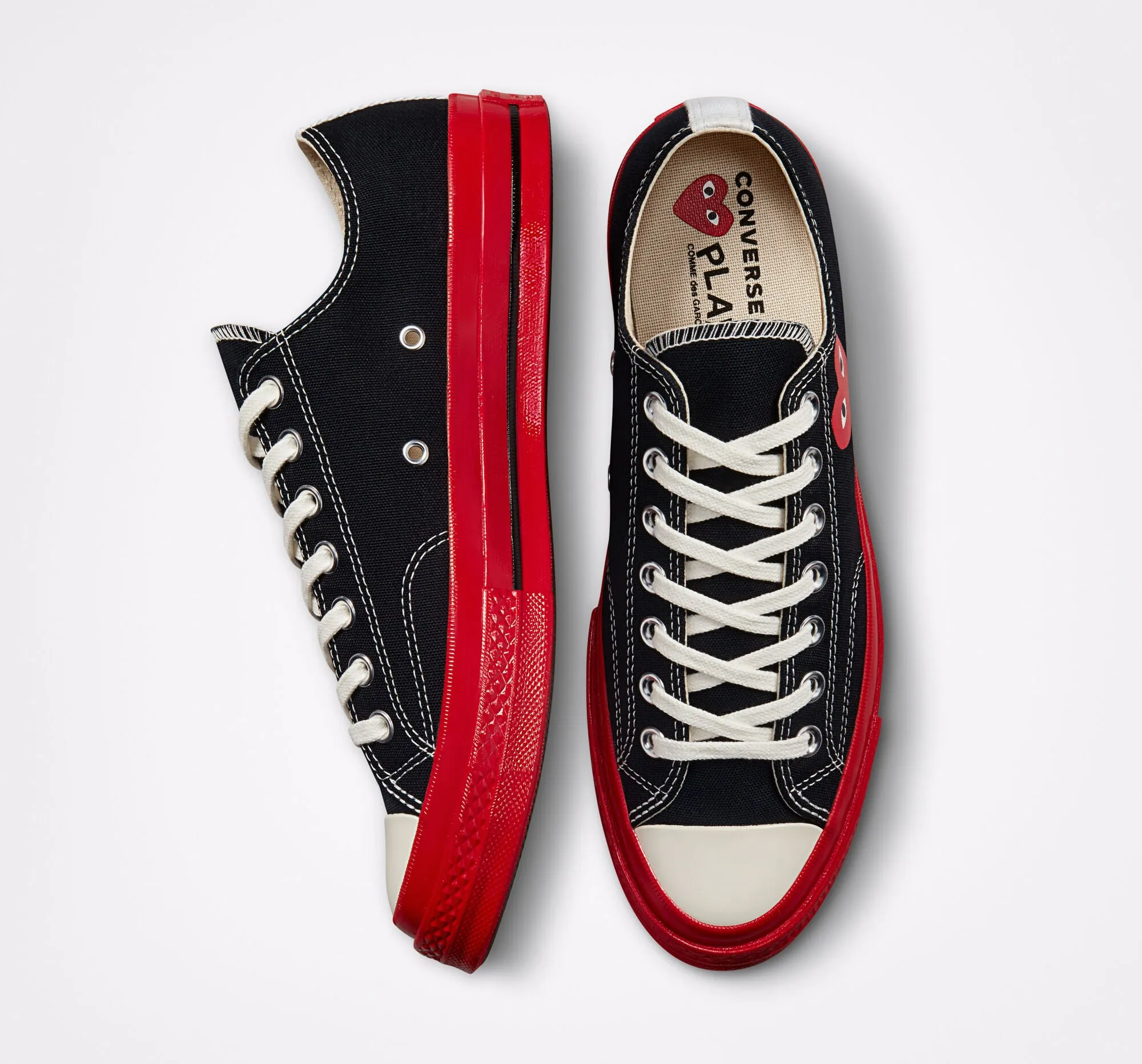 Converse X Comme Des Garçons Black Play Chuck 70 Sneakers