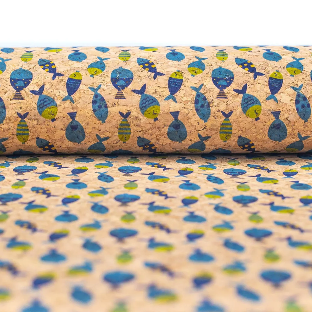 Coral Fishes, Cork Fabric- COF-574