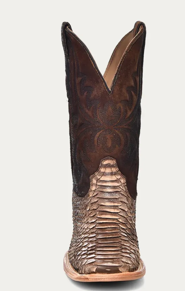 CORRAL MENS BROWN PYTHON COWBOY BOOTS STYLE A4499