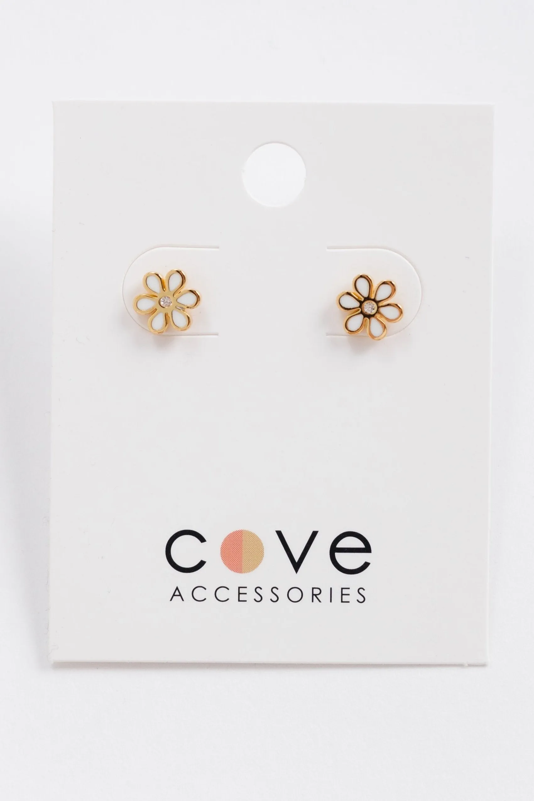 Cove Dainty Daisy Stud Earrings