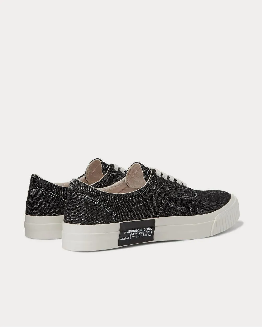Deck Denim  Black low top sneakers