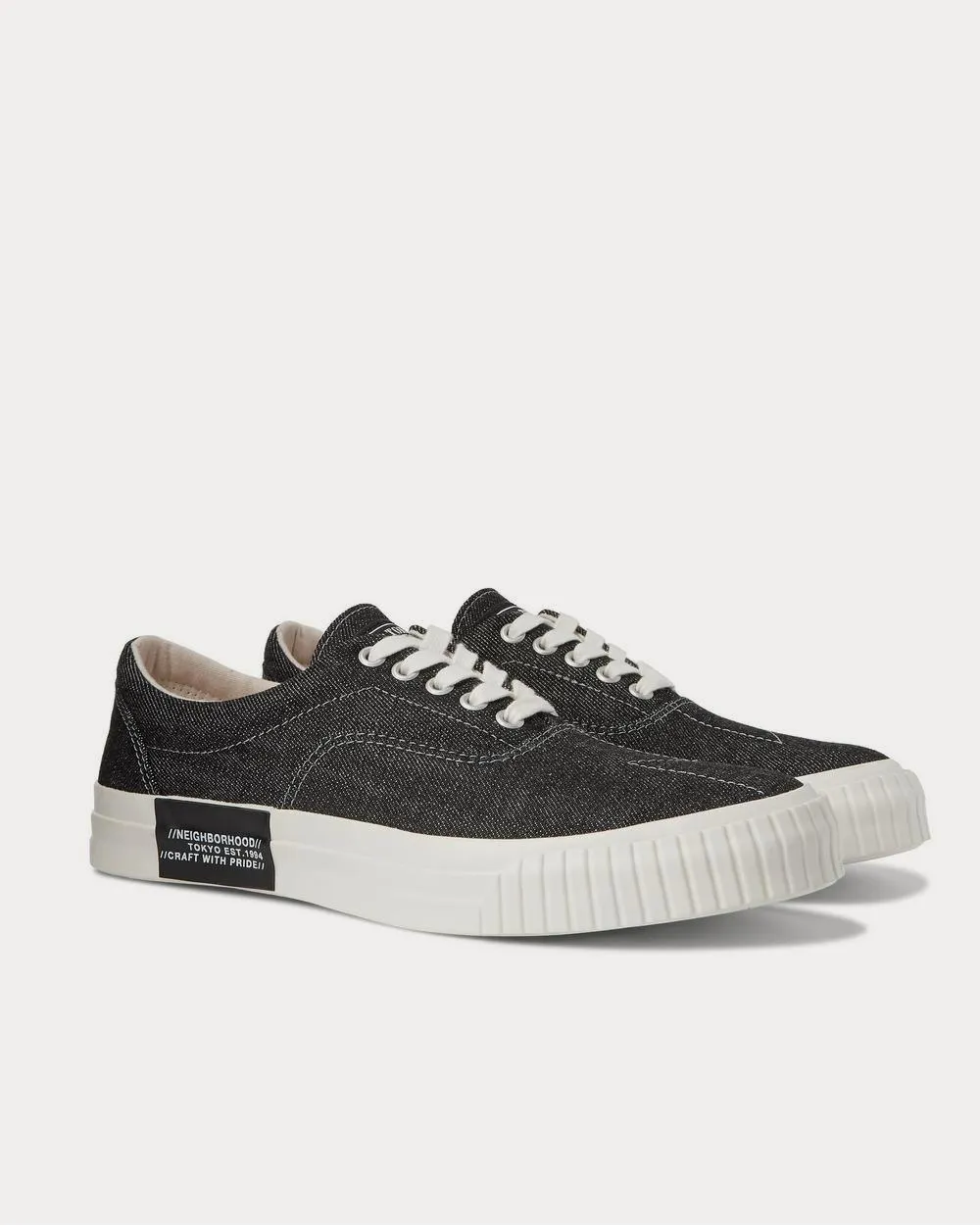 Deck Denim  Black low top sneakers