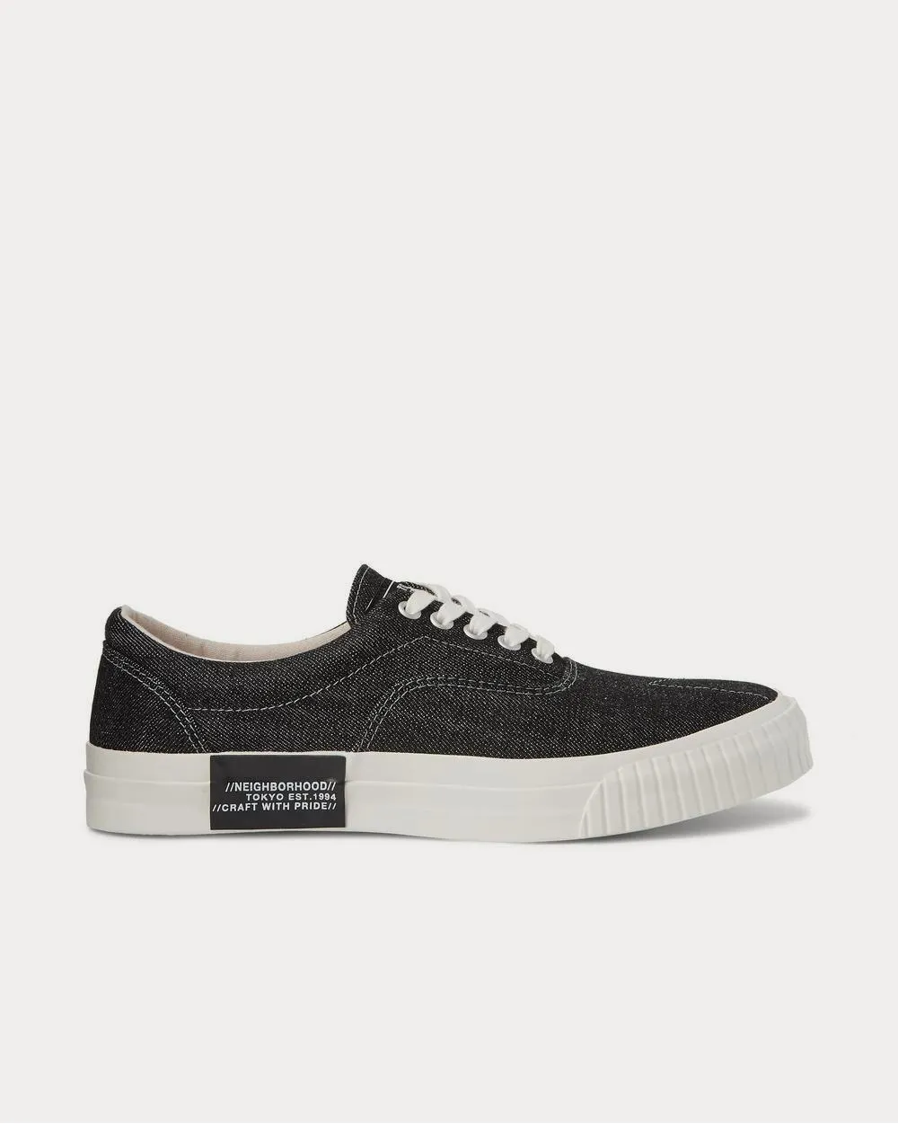 Deck Denim  Black low top sneakers