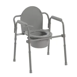 Drive Medical 11148-1 Steel Folding Bedside Commode
