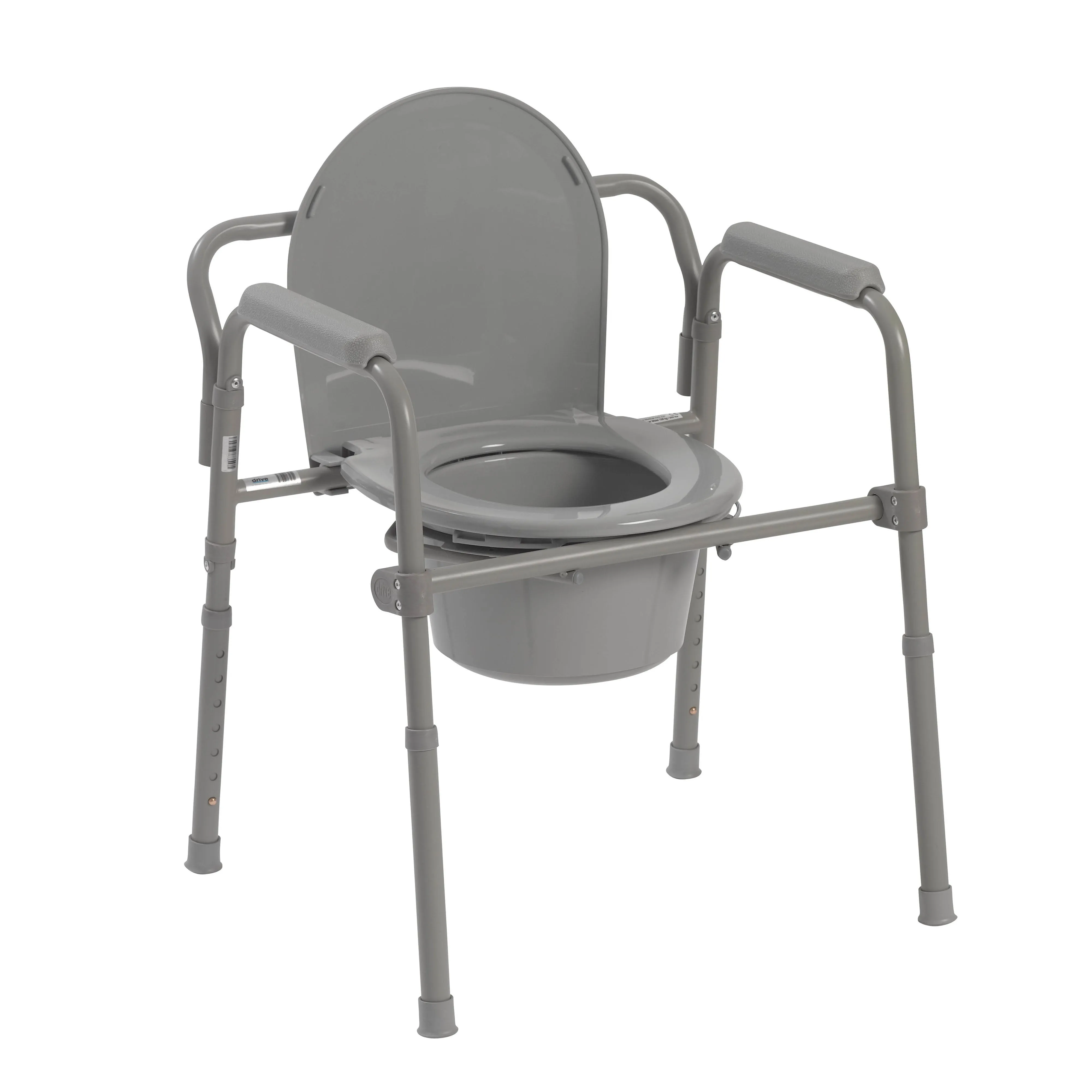 Drive Medical 11148-1 Steel Folding Bedside Commode