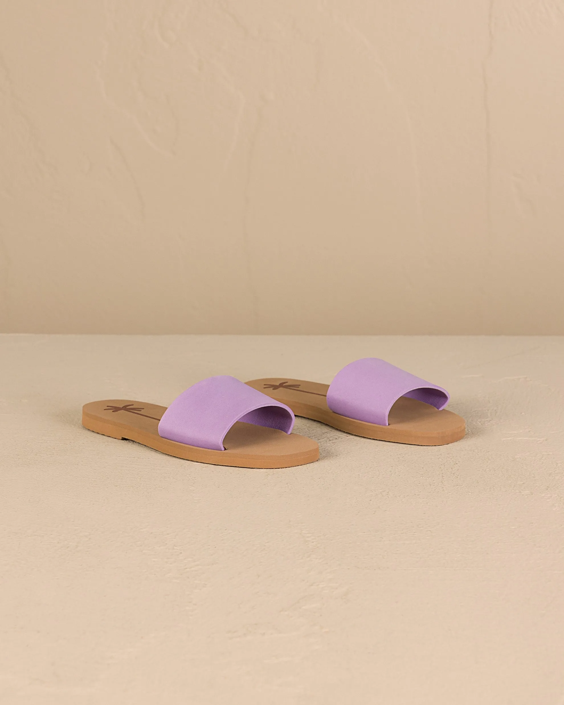 Eva Slides|Swim Sandals - O08ES - Honolulu Wisteria Lilac Cuero