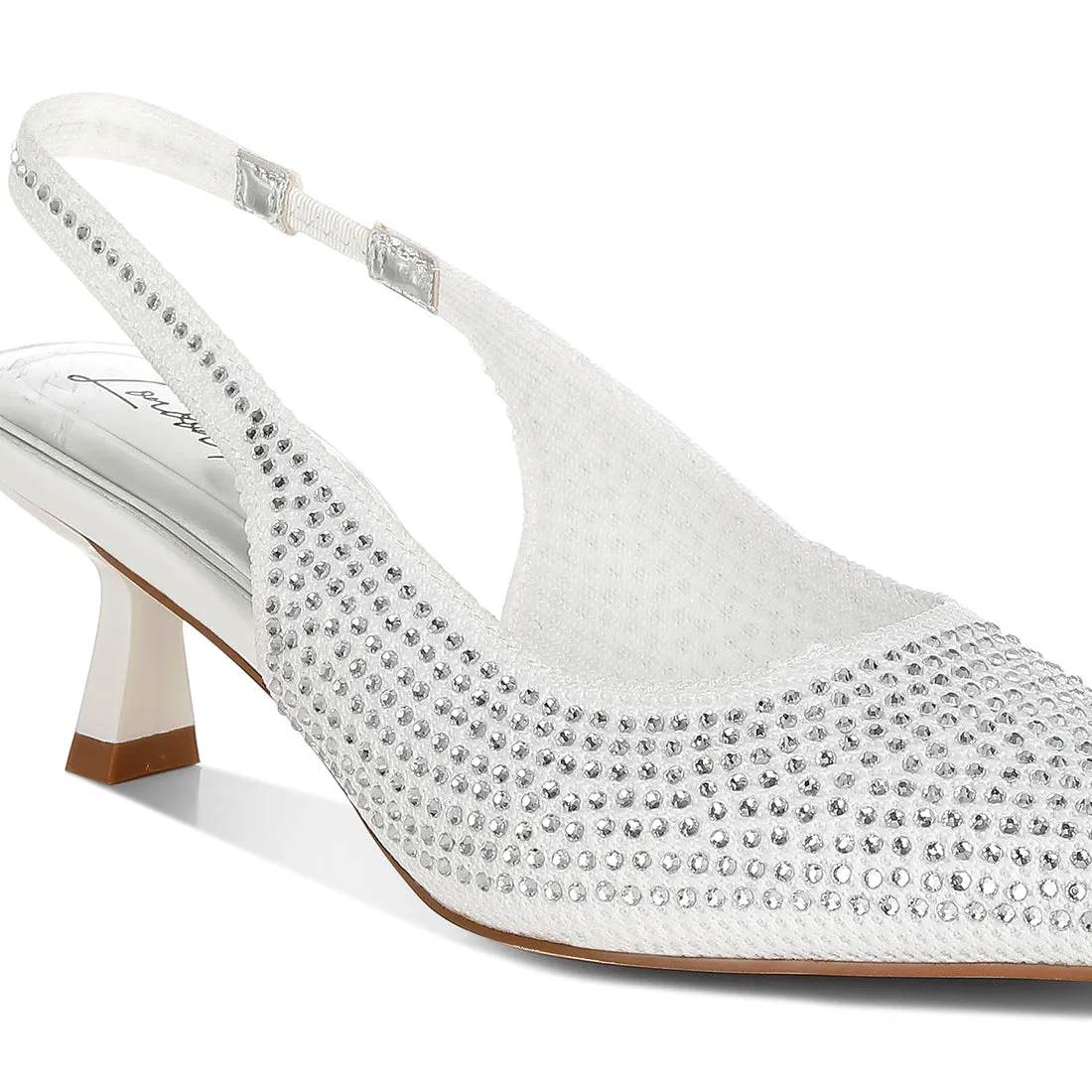 Flyknit Rhinestone Slingback Sandals